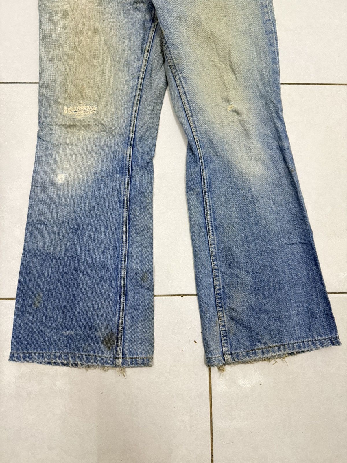 Japanese Brand Vintage Blue Way Distressed Bootcut Denim Jeans Size US 32 / EU 48 - 8 Thumbnail