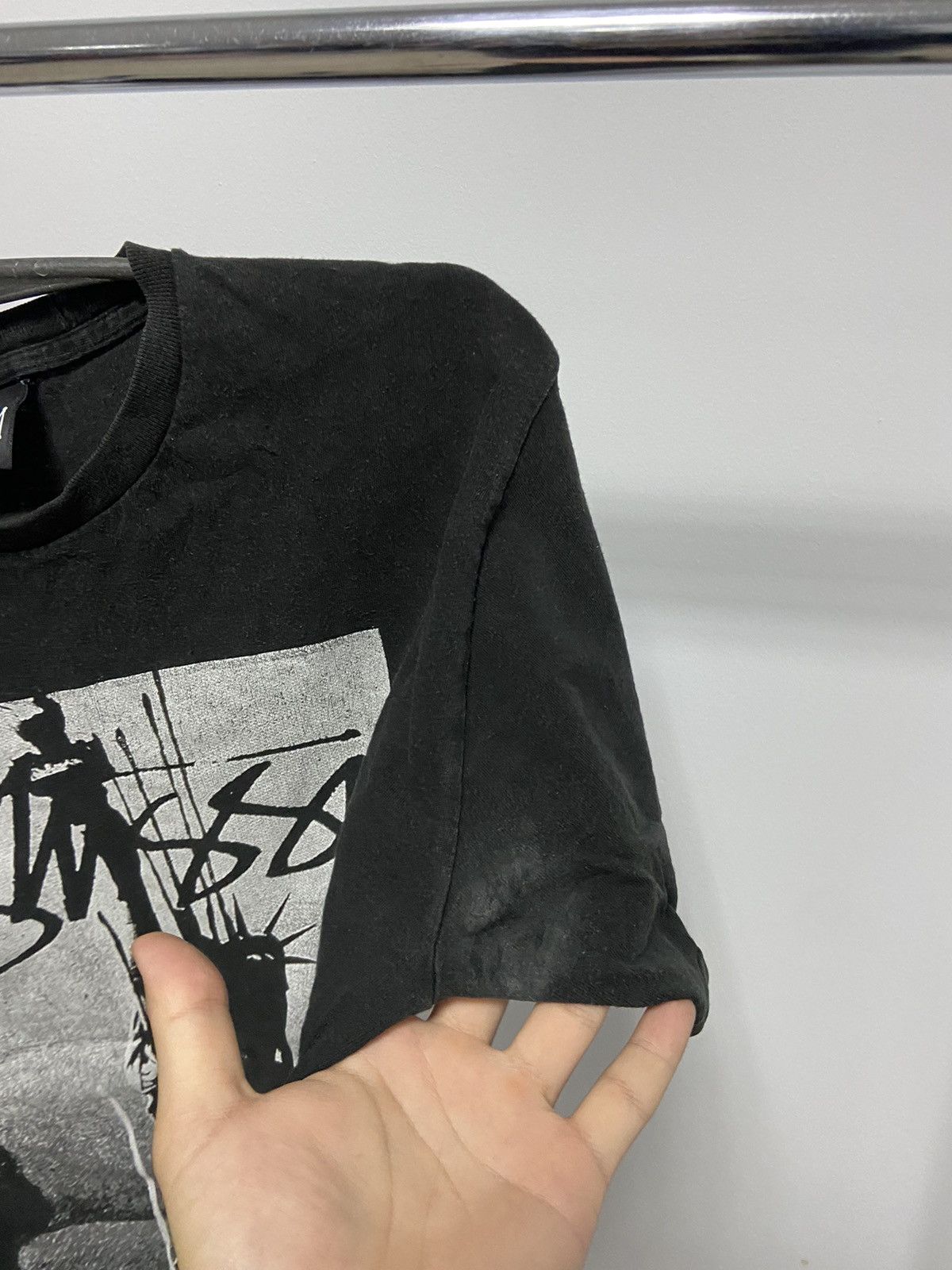 Stussy × Vintage Stussy T Shirt Big Logo Vintage Statue of Liberty 🗽 Size US M / EU 48-50 / 2 - 8 Thumbnail