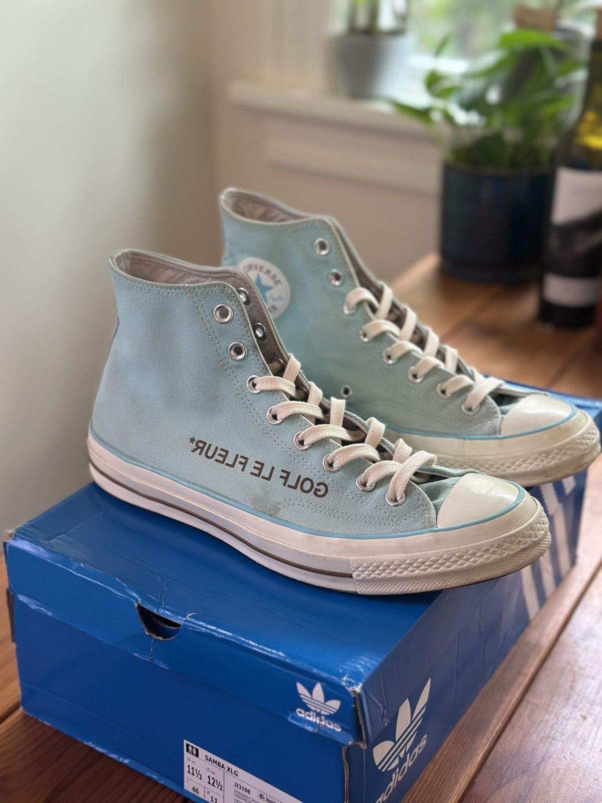 Converse Golf Le Fleur x Chuck 70 High Blue Size US 10.5 / EU 43-44 - 1 Thumbnail