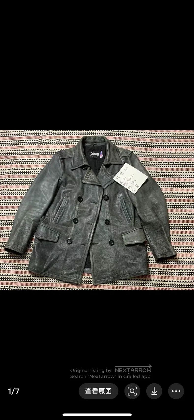 Schott Schott 740 leather coat Size US S / EU 44-46 / 1 - 1 Thumbnail
