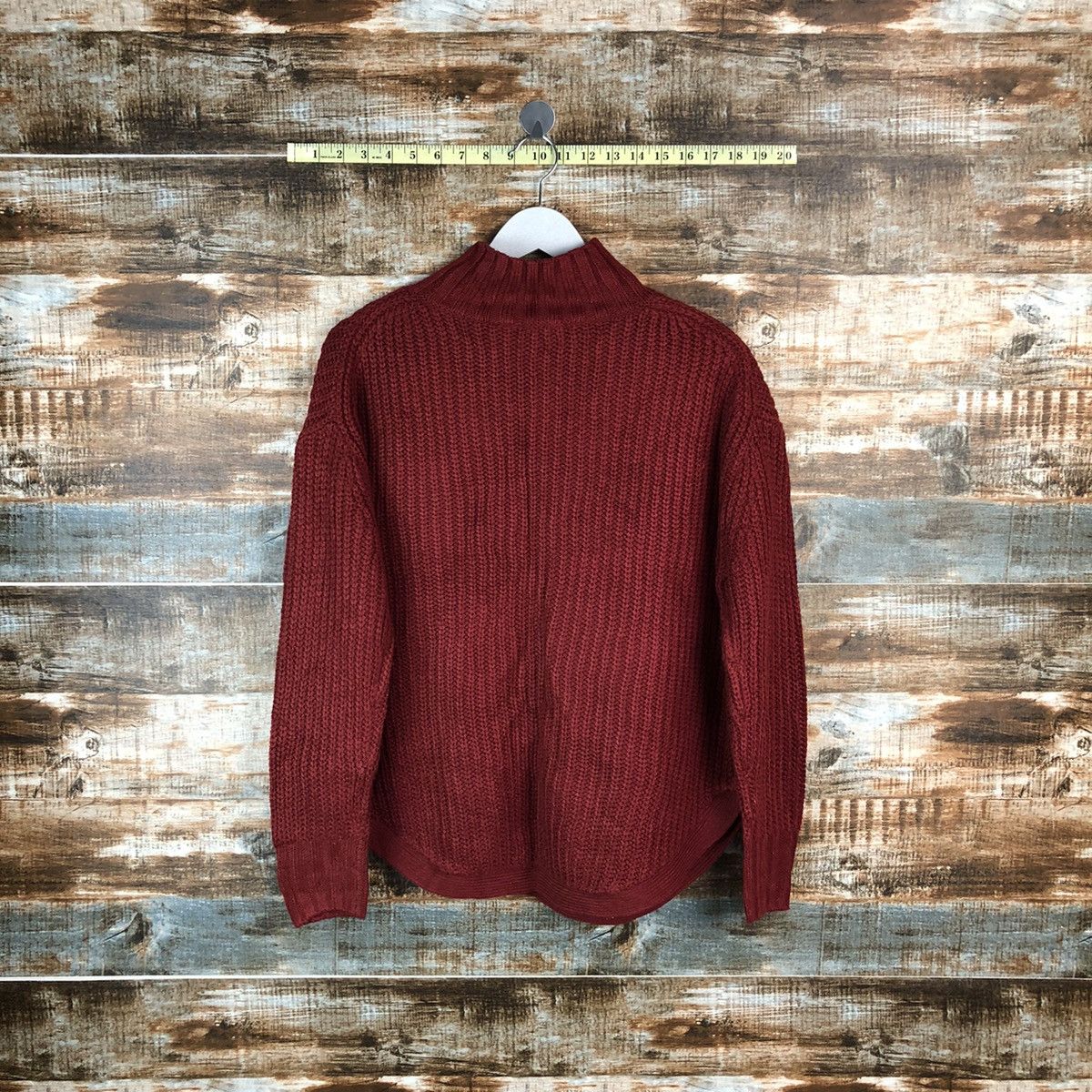 GU × Homespun Knitwear GU japan vintage Maroon Knitwear #A1740 Size S / US 4 / IT 40 - 12 Thumbnail