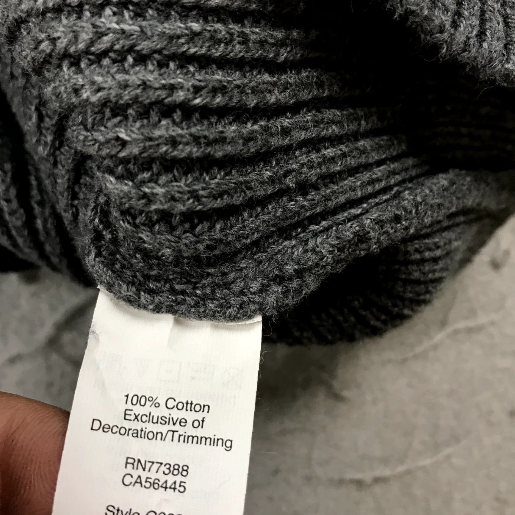 J.Crew J.CREW Sweater Mens XL Gray Brown Ribbed Heavy 100% Cotton Crewneck Knit Shirt Size US XL / EU 56 / 4 - 5 Thumbnail