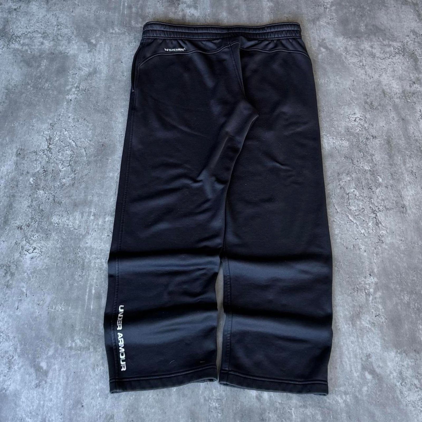 Under Armour × Vintage Vintage Y2K Under Armour Baggy Black Grunge Opium Sweatpants Size US 40 / EU 56 - 2 Thumbnail