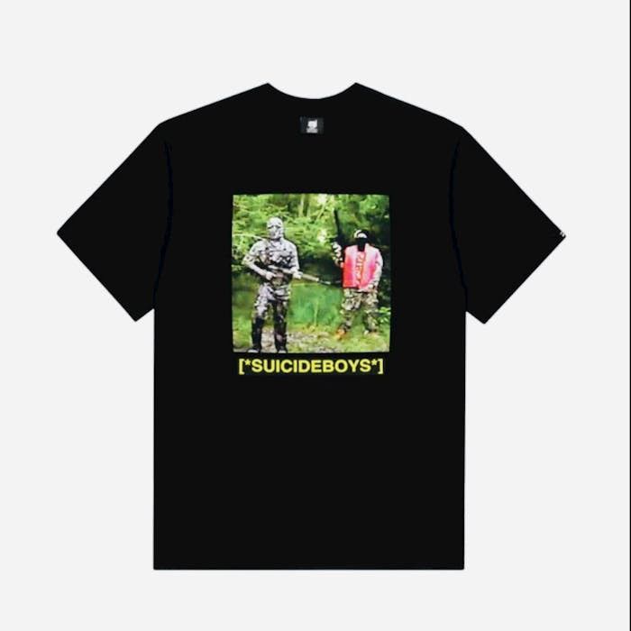 Image of G59 Records x Pouya Uicideboy Merch G59 Closed Captions Tee (Black), Men's (Size XL)