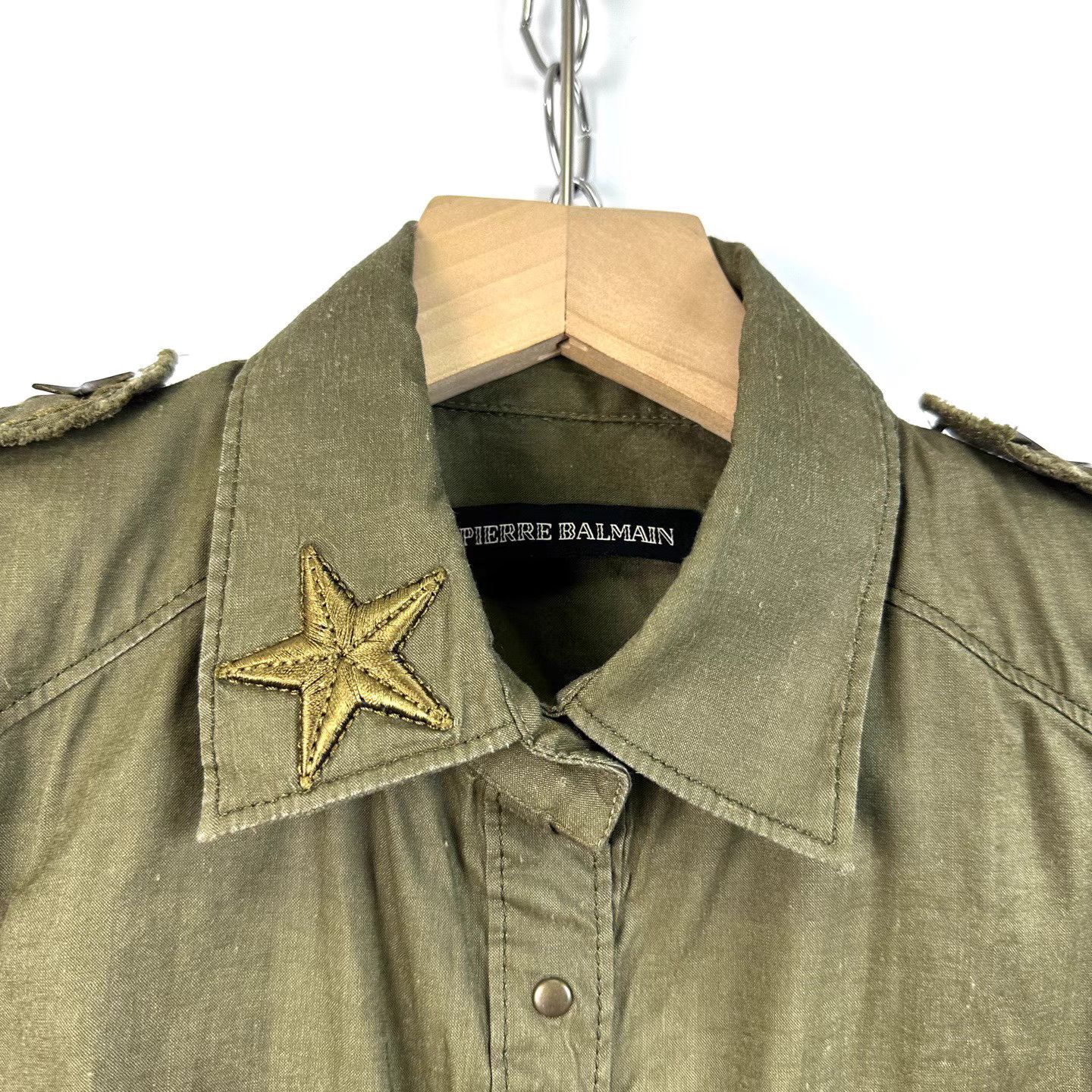 Pierre Balmain PIERRE BALMAIN Embroidered Star Shoulder Short Sleeve K12 Size XS / US 0-2 / IT 36-38 - 5 Thumbnail