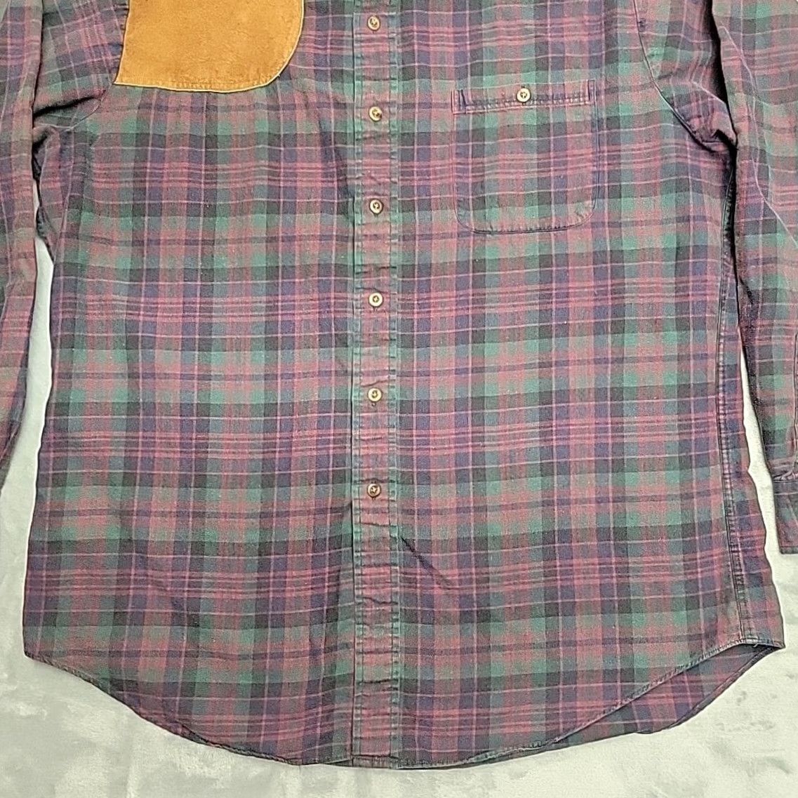 Abercrombie & Fitch VINTAGE Abercrombie & Fitch Shirt Mens XL Green Plaid Flannel Leather Shoulder Patch Shirt Mens XL Green Plaid Flannel Leather Shoulder Patch Size US XL / EU 56 / 4 - 2 Thumbnail