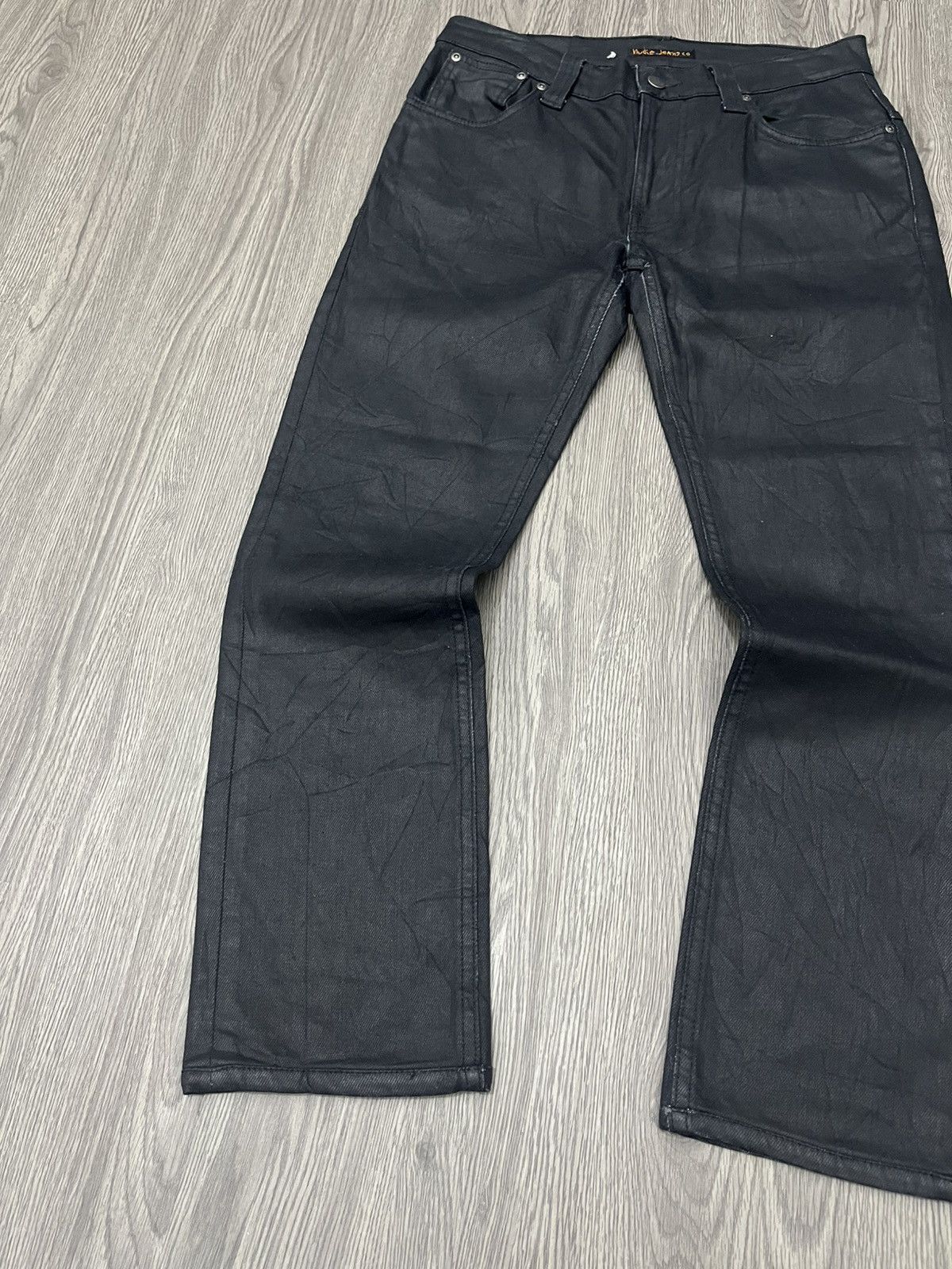 Nudie Jeans Nudie black coated denim Jeans Size US 31 - 3 Thumbnail