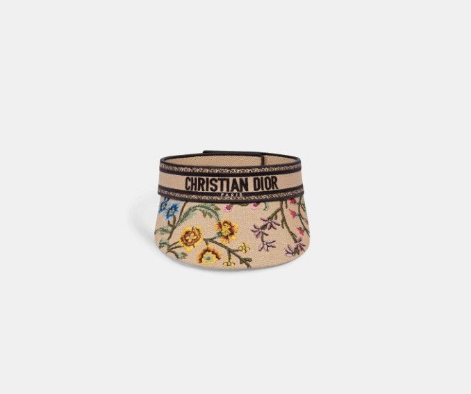 Dior o1w1db10924 Size: OS / Petites Fleurs Visor in Multicolor Size ONE SIZE - 2 Thumbnail