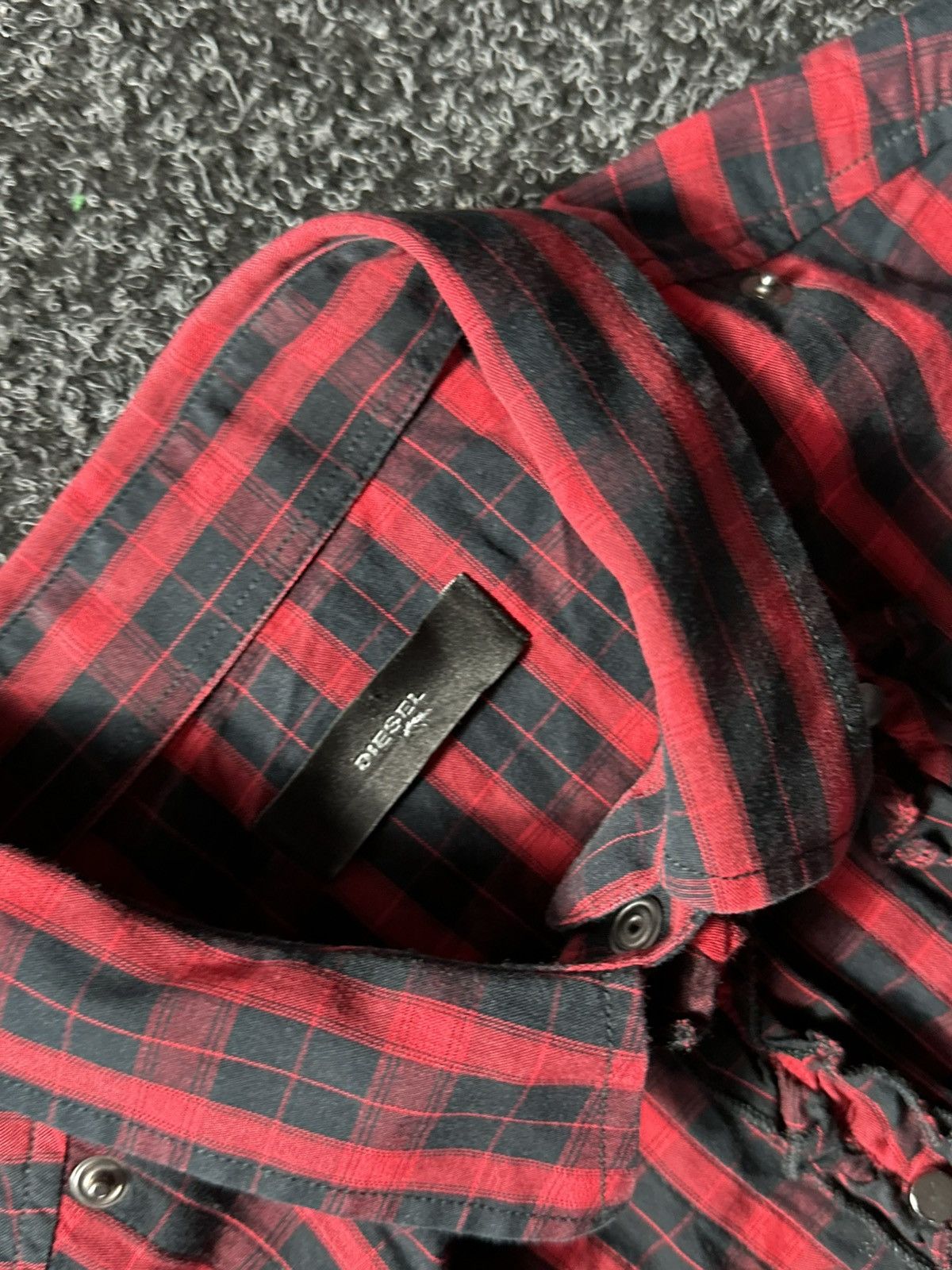 Diesel × If Six Was Nine × Vintage 🚨VNTG Diesel Avant-garde MOHAIR Shirt very rare Streetwear Size L / US 10 / IT 46 - 6 Thumbnail
