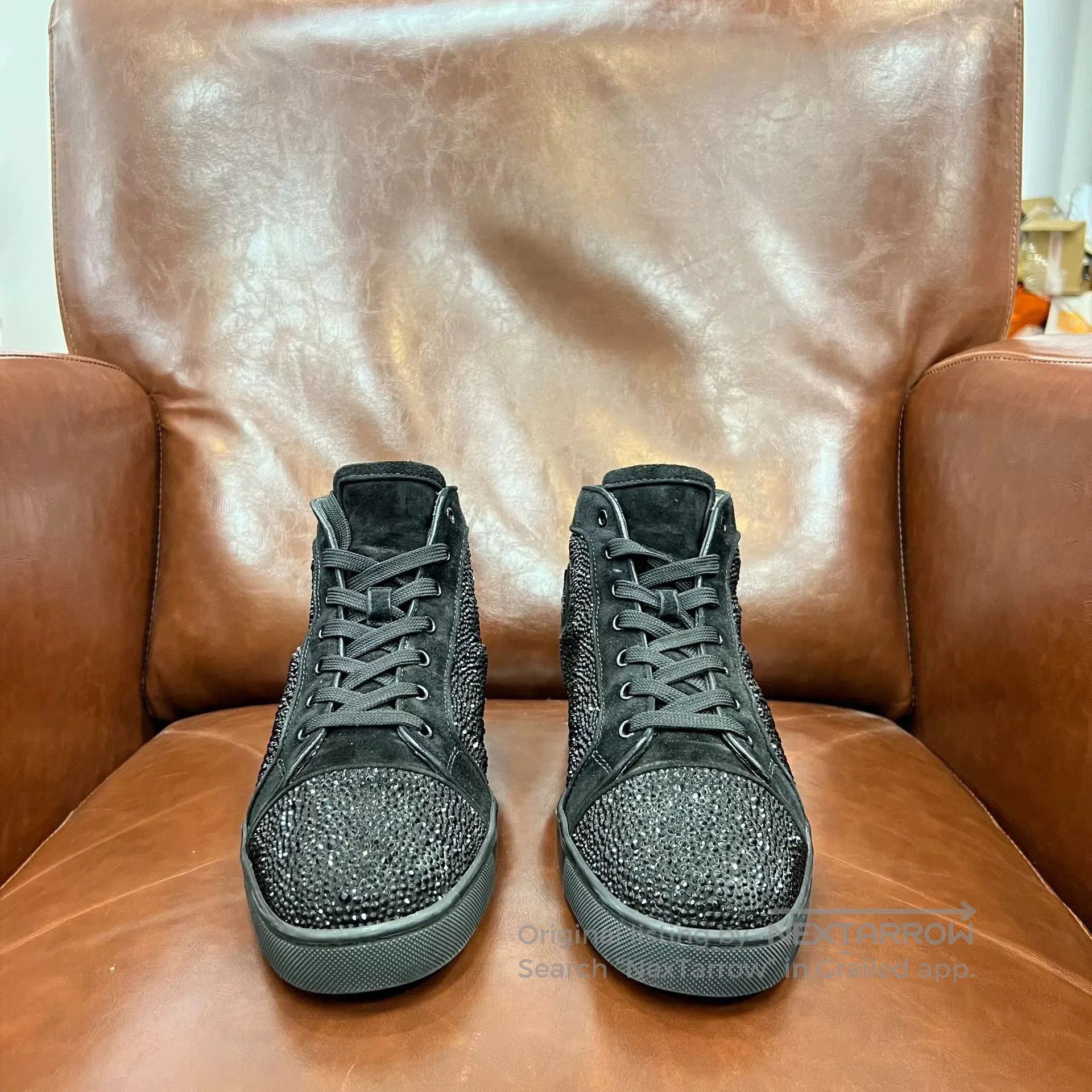 Christian Louboutin CL Black High. Size US 10 / EU 43 - 2 Thumbnail
