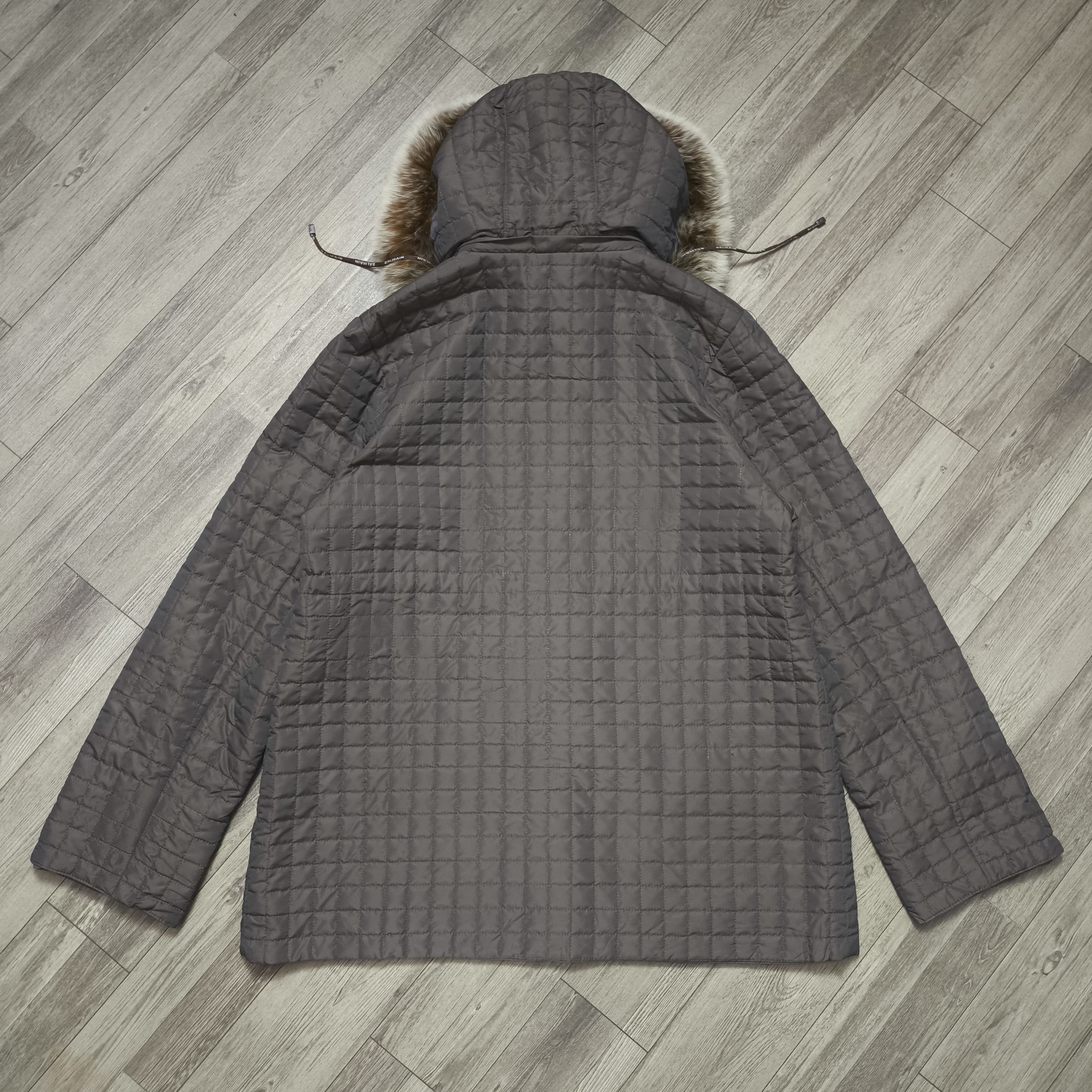 Saint Laurent Paris Balmain Paris Detachable Racoon Fur Jacket Size US L / EU 52-54 / 3 - 11 Thumbnail