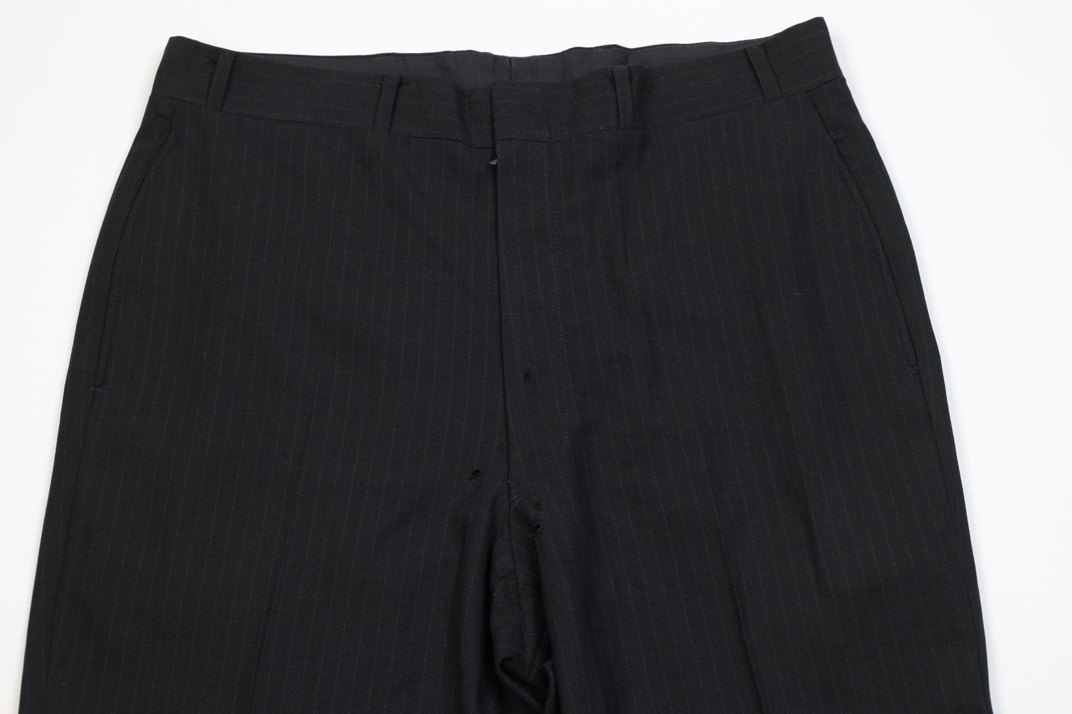 Vintage Vintage 50s 60s Streetwear Pinstriped Wool Knit Chino Pants Size US 32 / EU 48 - 2 Thumbnail