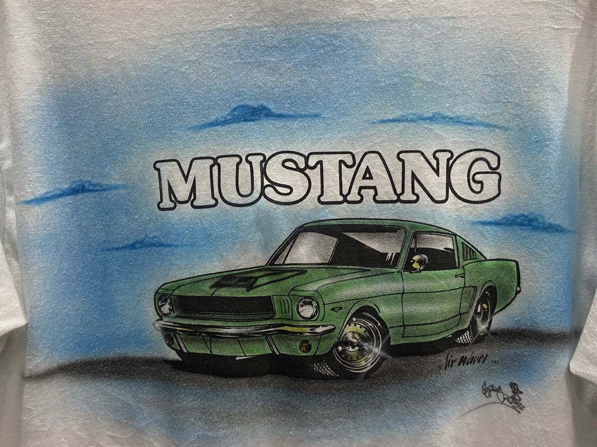 Mustang Vintage 80s Mustang Muscle Car Anvil Polo TShirt Size US L / EU 52-54 / 3 - 10 Thumbnail
