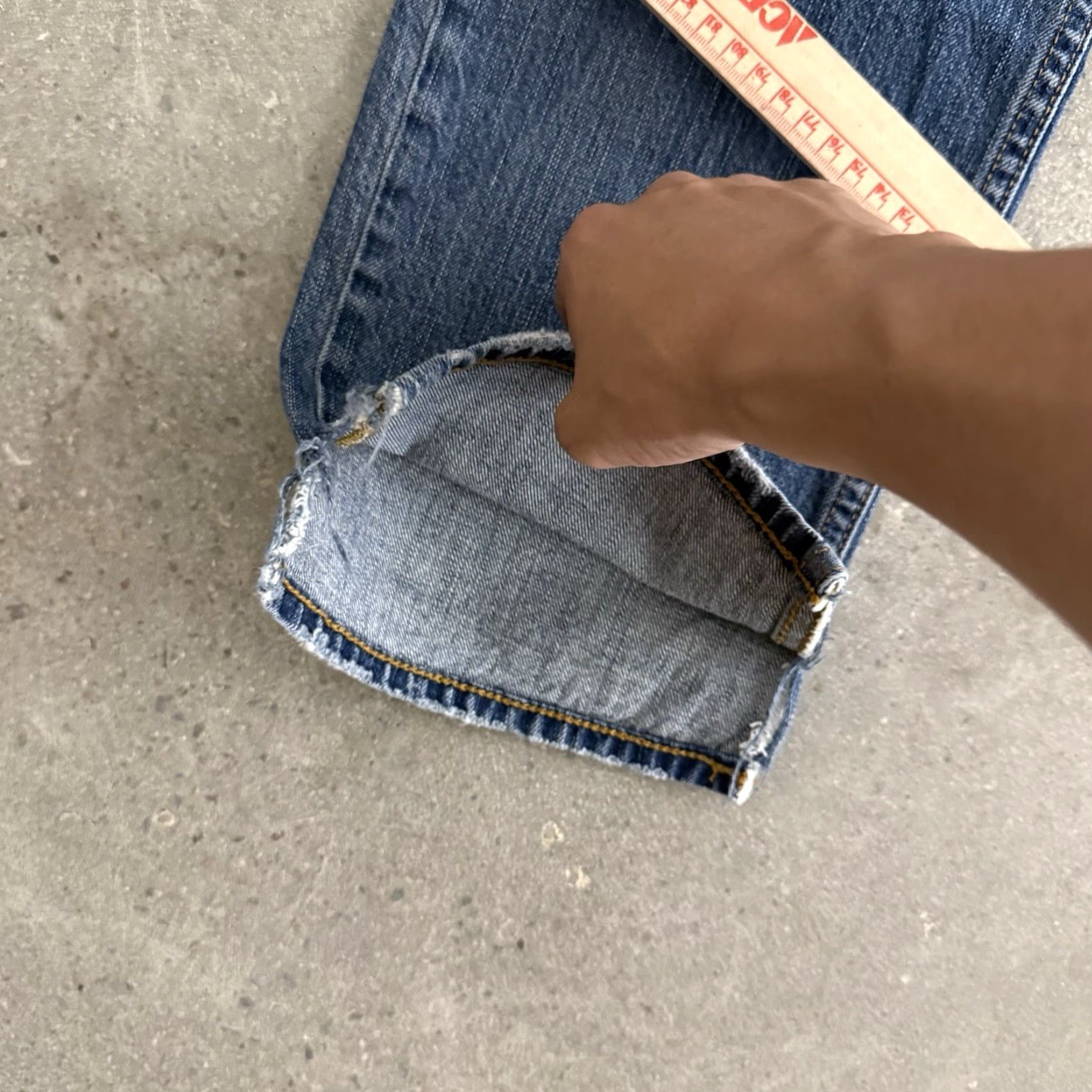 American Eagle Outfitters American Eagle Jeans Made To Last Patchwork Mens Size 32x32 Distressed Size US 32 / EU 48 - 3 Thumbnail
