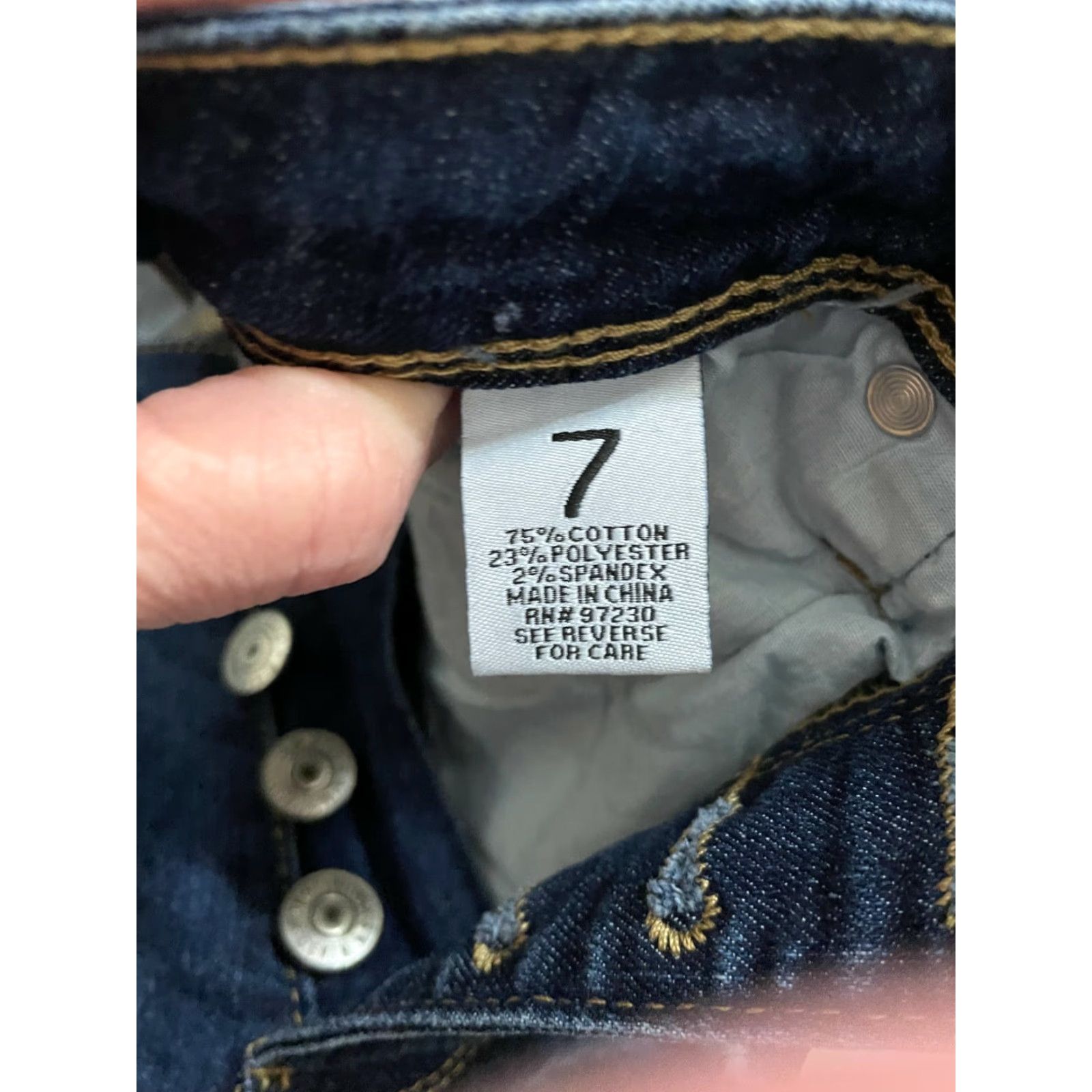 Vintage Nwt Almost Famous High Rise Skinny Jeans Size 7 Blue Size 28" / US 6 / IT 42 - 4 Thumbnail