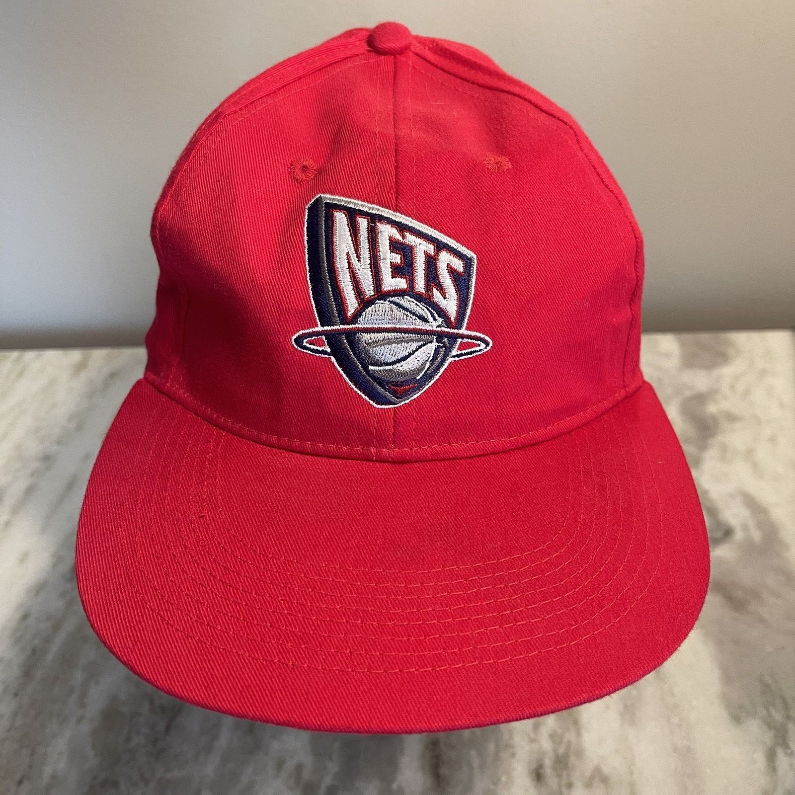 Vintage Vtg New Jersey Nets Hat Cap Snap Back Van Horn 44 90s Size ONE SIZE - 2 Thumbnail