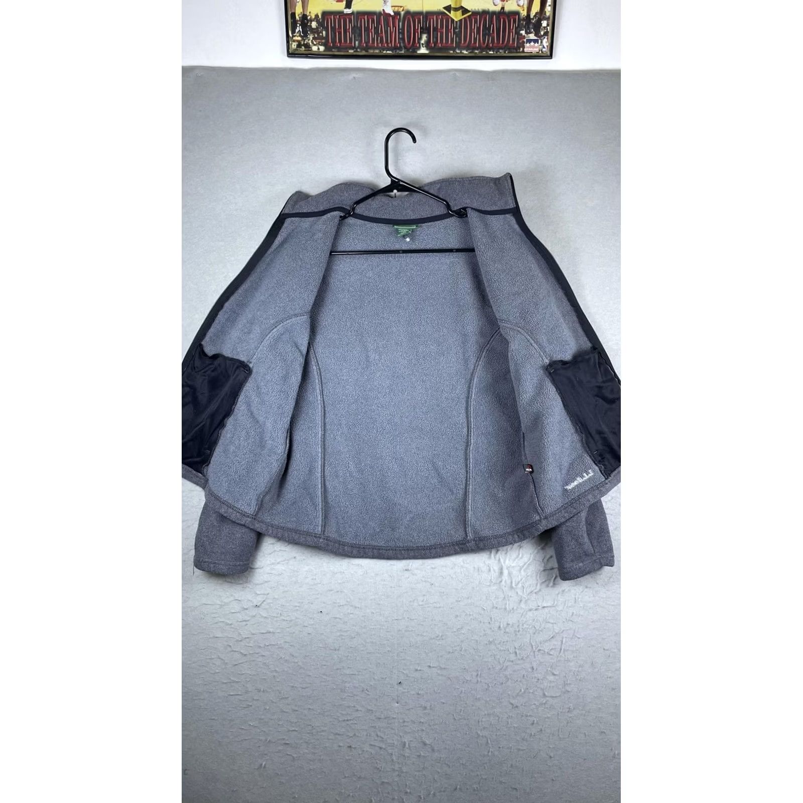 Vintage L.L. Bean Jacket Womens Large Gray Fleece Full Zip Collared Pockets Outdoor Size L / US 10 / IT 46 - 6 Thumbnail