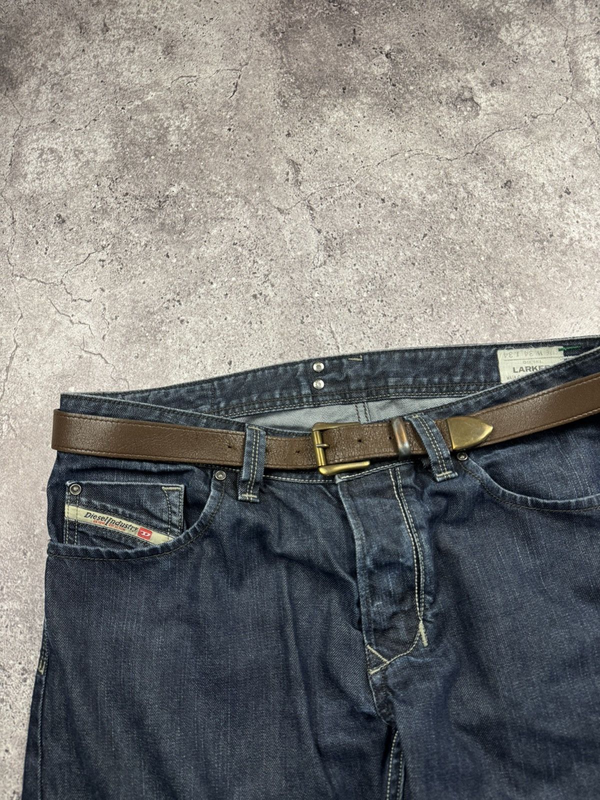 Japanese Brand 00’s NUMBER NINE STYLE WESTERN LEATHER RARE Y2K BELT VINTAGE Size ONE SIZE - 2 Thumbnail