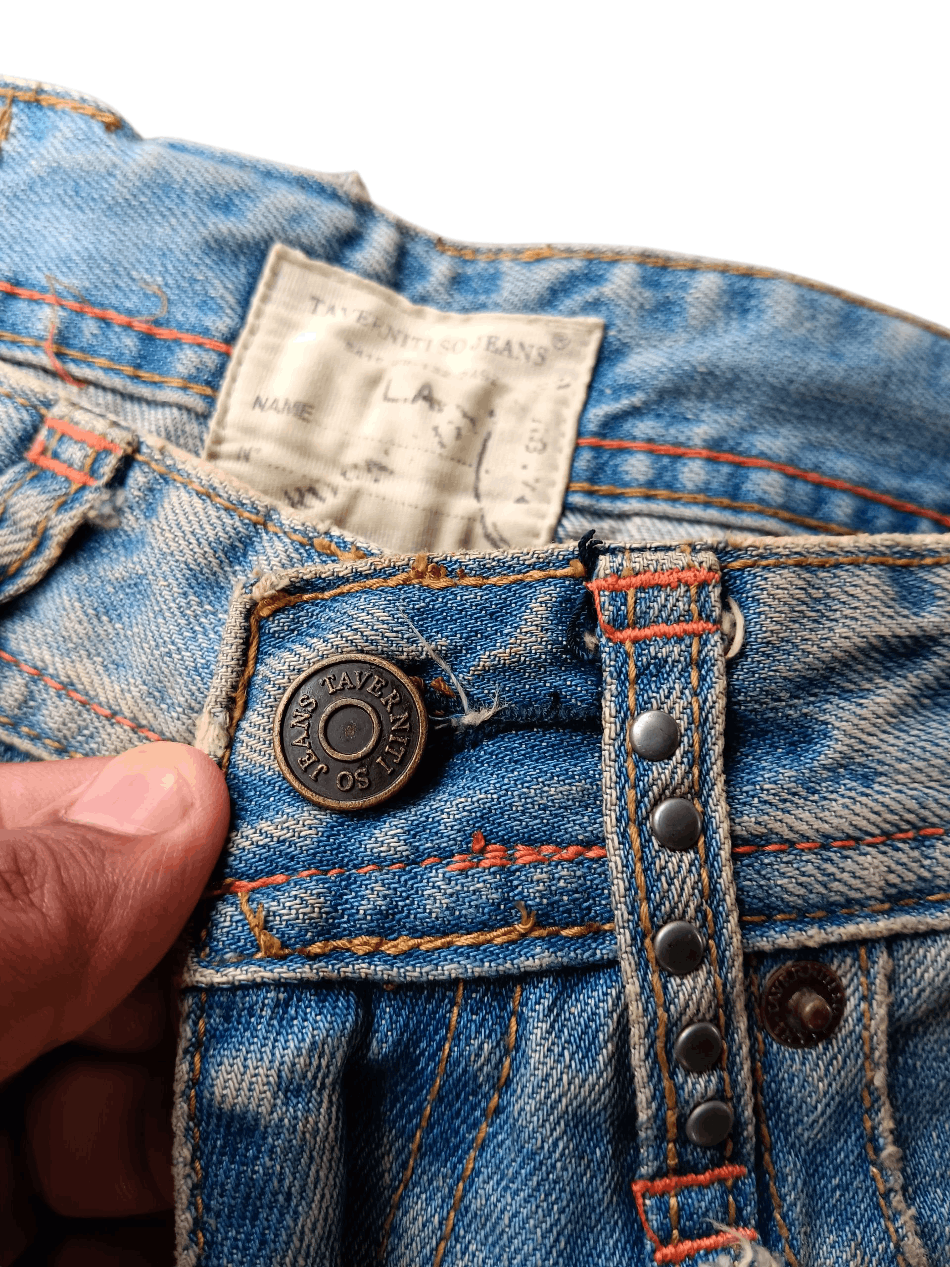 Ben Taverniti Unravel Project Ben Taverniti unravel project blue wash denim pants Size US 32 / EU 48 - 10 Thumbnail