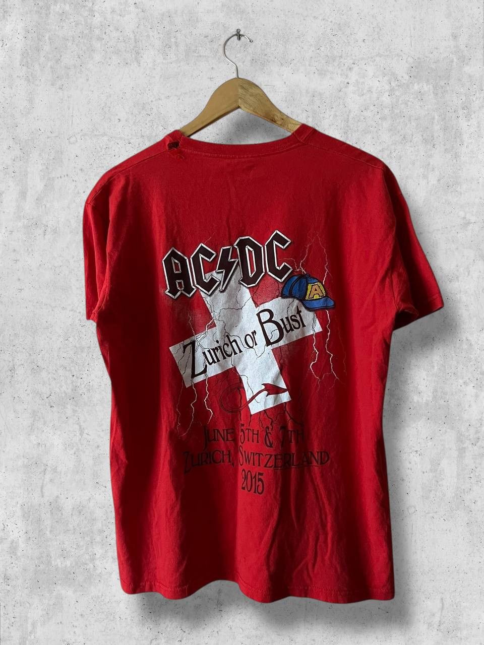 AC/DC AC/DC ZURICH 2015 Vintage Rock Band tee t shirt Size US M / EU 48-50 / 2 - 2 Thumbnail