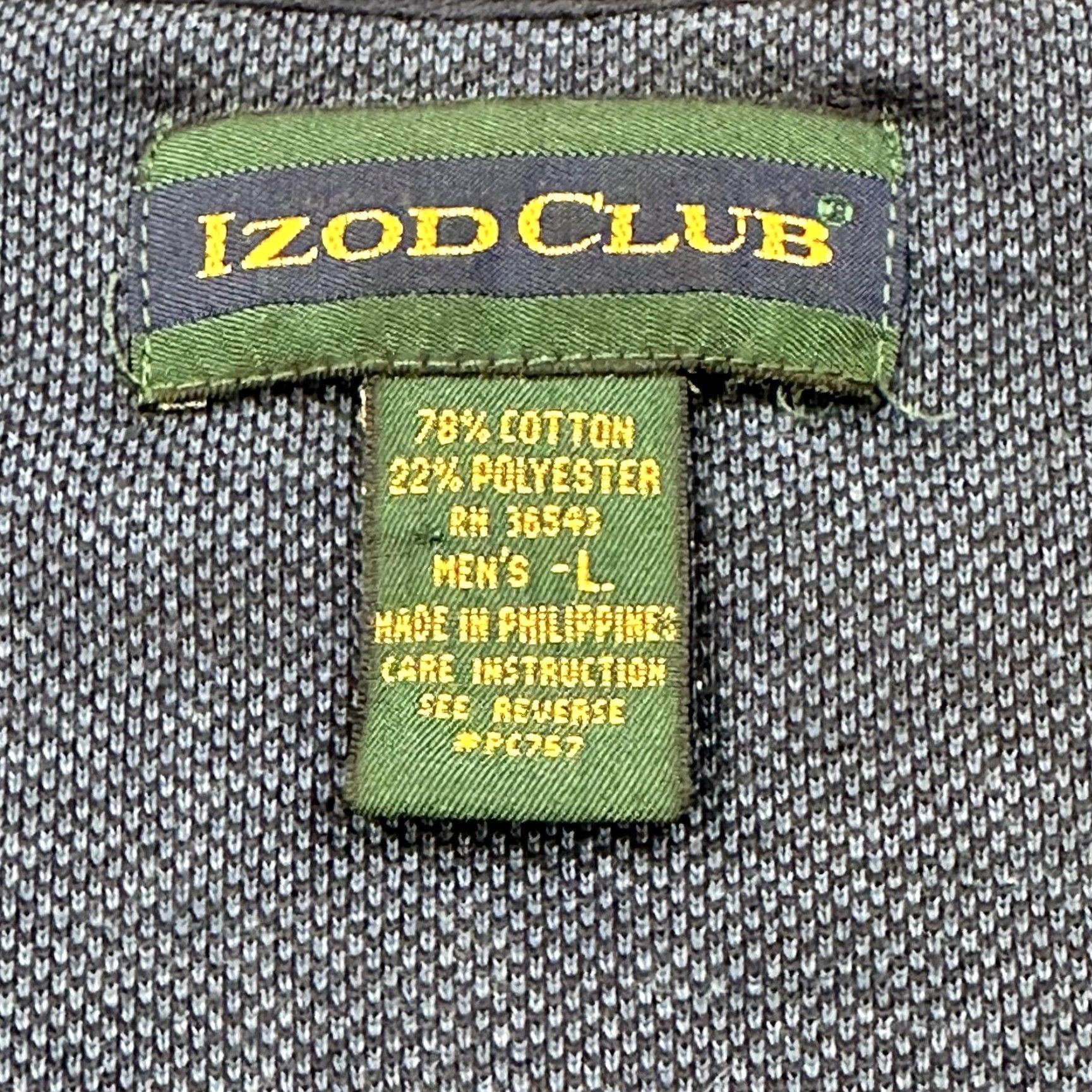 Izod IZOD Club Sweater Vest Mens Large Blue V Neck PGA Tennessee Section Golf Logo Size US L / EU 52-54 / 3 - 6 Thumbnail