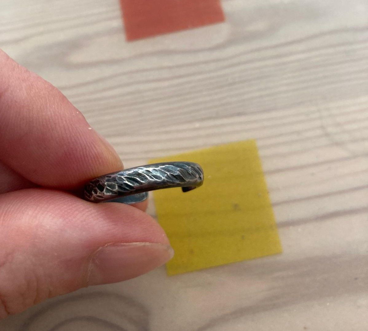 Chin Teo Chin Teo Pattern 925 Silver Ring 8 56 adjustable Size ONE SIZE - 2 Thumbnail