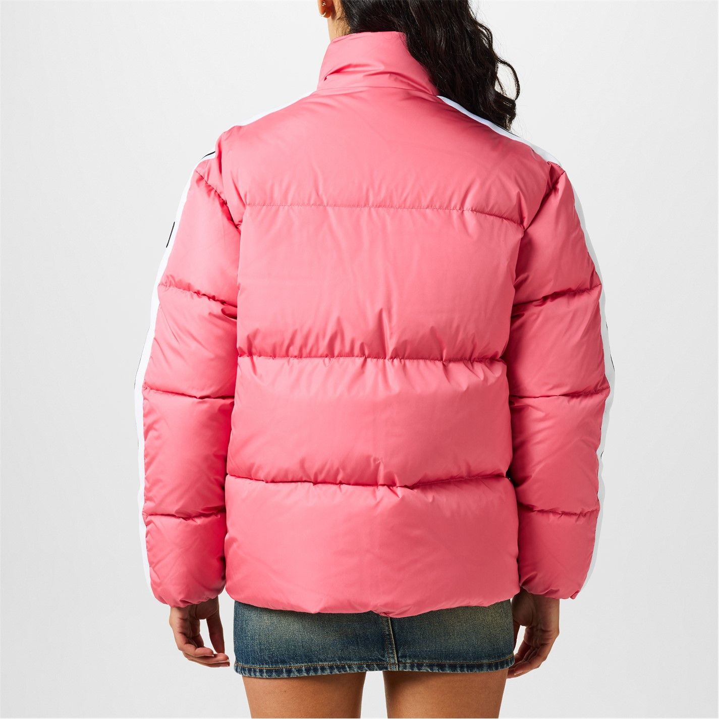 Palm Angels o1g2r1mq0325 Down Puffer Jacket in Pink & White Size S / US 4 / IT 40 - 5 Thumbnail