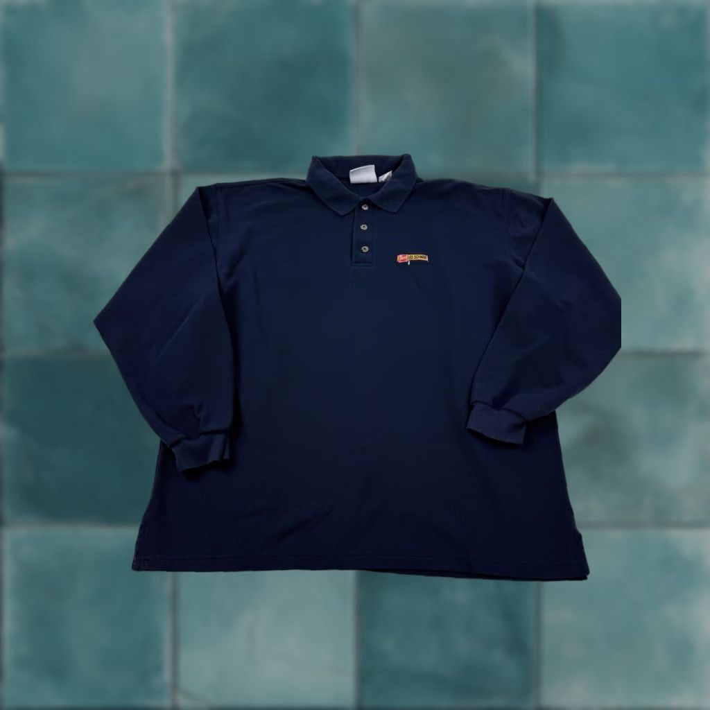 Vintage Les Schwab Tires Polo Shirt Mens XL Blue Long Sleeve Work Uniform Logo polo shirt Mens XL Blue Long Sleeve logo embroidery Size US XL / EU 56 / 4 - 1 Thumbnail