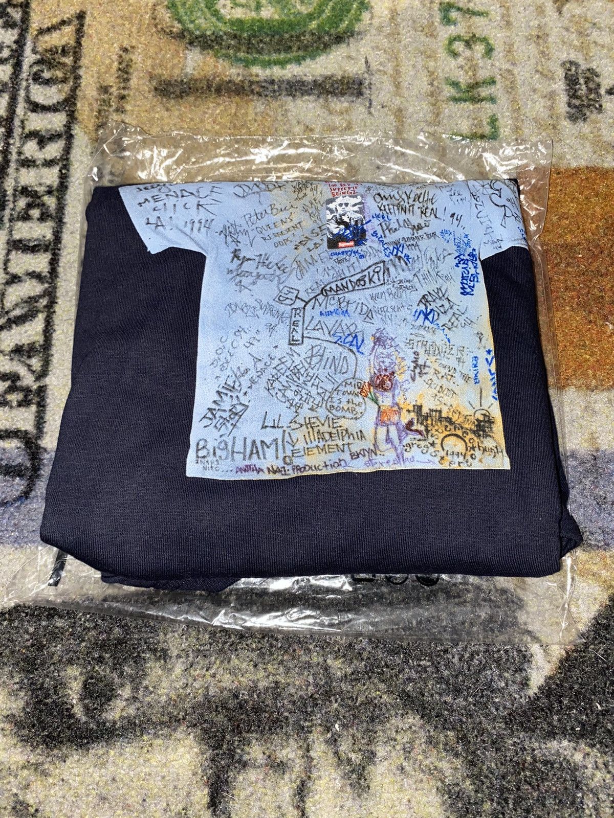 image of Supreme 30Th Anniversary First Tee in Navy, Men's (Size XL)