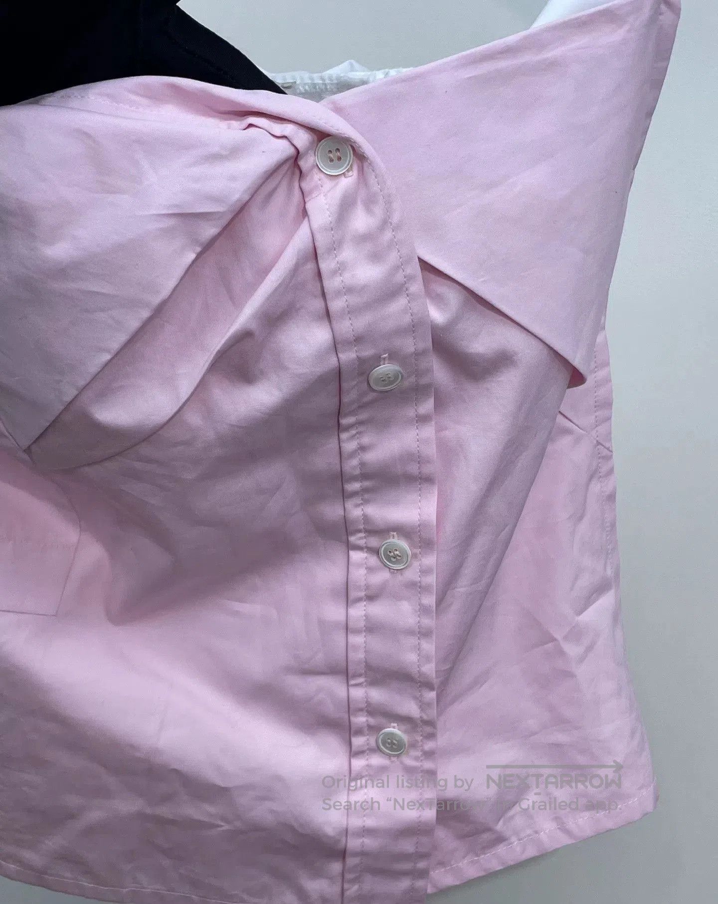 Miu Miu Miu Miu 2025 Pink Irregular Strapless Top. Size XS / US 0-2 / IT 36-38 - 4 Thumbnail