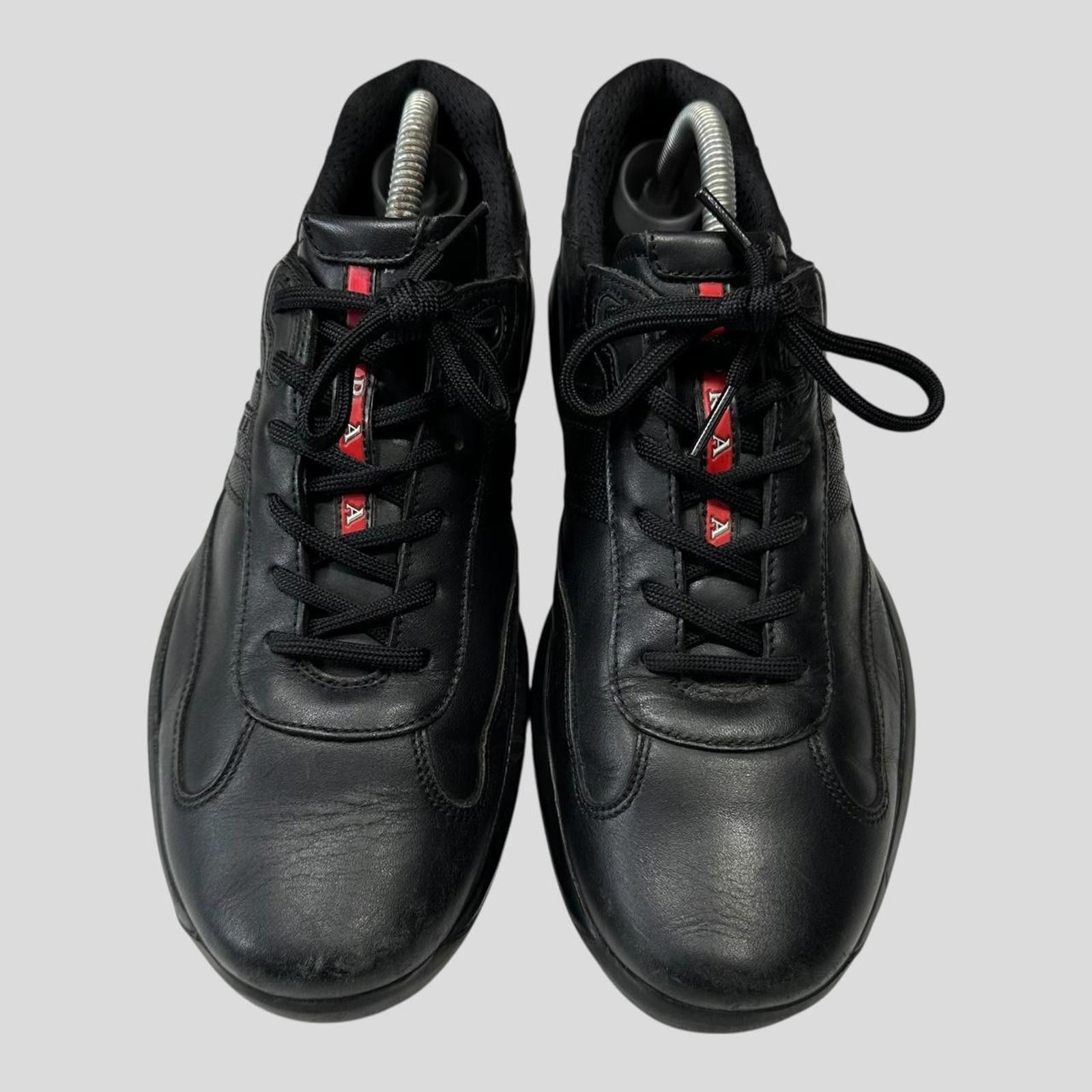 Prada Prada 2007 Cups Carbon Logo Triple Black - UK8 Size US 9 / EU 42 - 3 Thumbnail