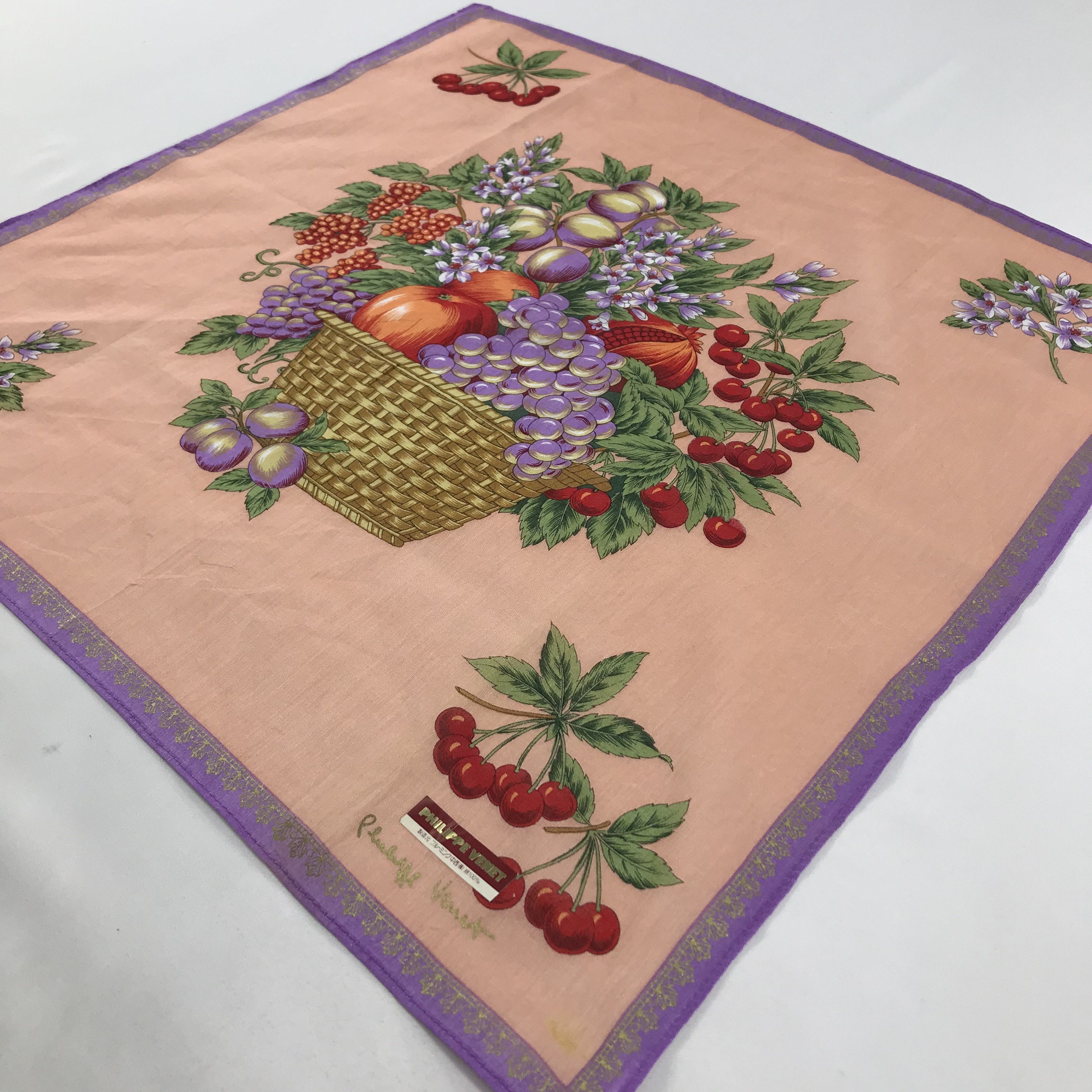 Vintage Philippe Venet Bandana / Handkerchief / Neckerchief - S1296 Size ONE SIZE - 2 Thumbnail
