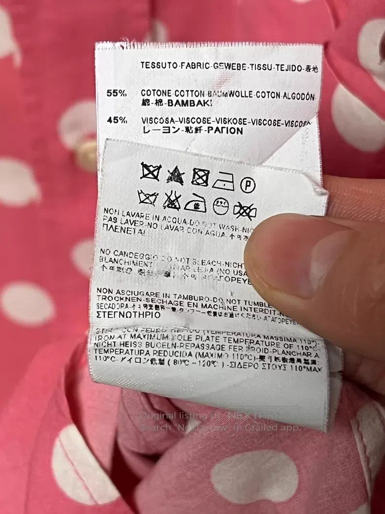 Saint Laurent Paris Saint Laurent Paris Pink Polka Dot Shirt i Size XS / US 0-2 / IT 36-38 - 5 Thumbnail