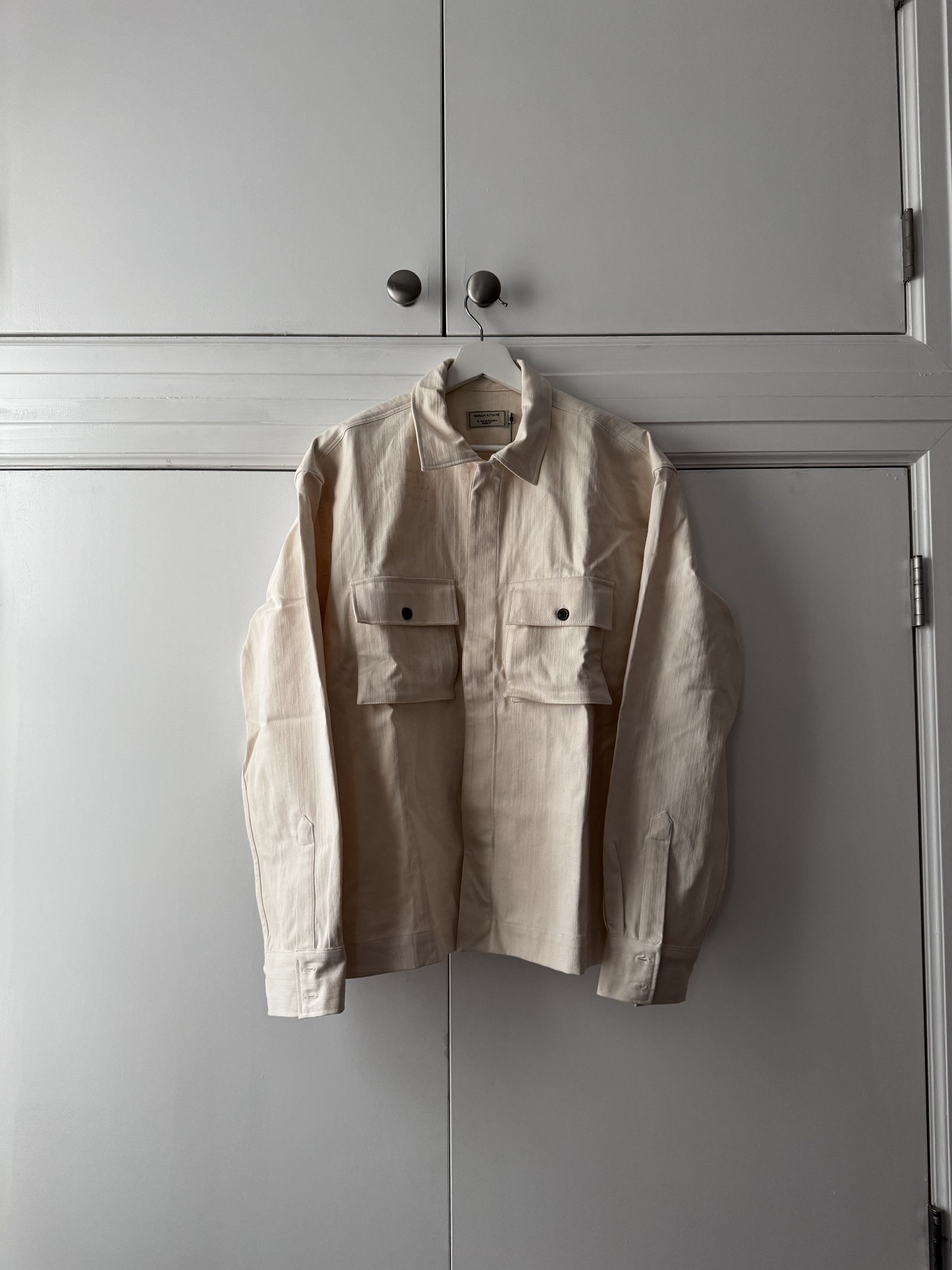 Maison Kitsune Beige Outershirt Size US XL / EU 56 / 4 - 1 Thumbnail