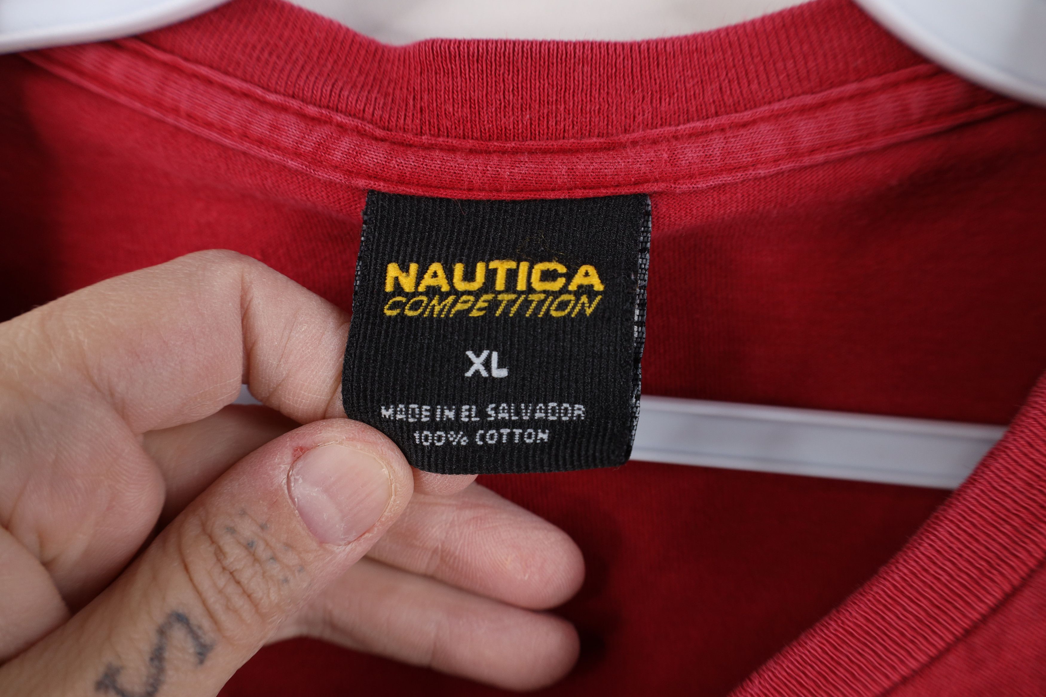 Nautica Vintage 90s Nautica Competition Short Sleeve T-Shirt Size US XL / EU 56 / 4 - 9 Thumbnail