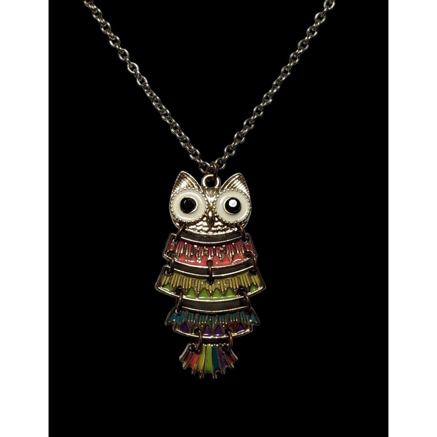 Other Rainbow Articulated Owl Necklace Size ONE SIZE - 4 Thumbnail