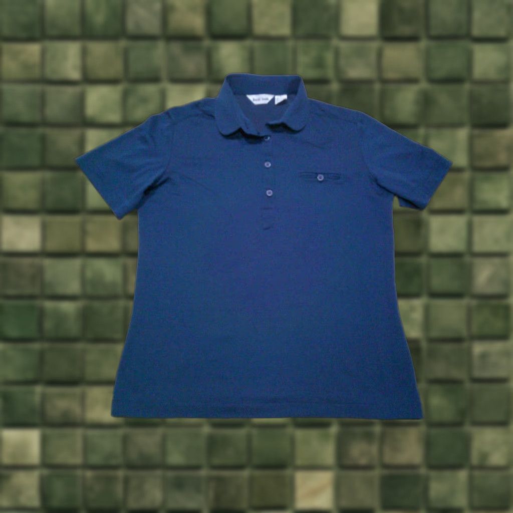 MCM VINTAGE David Smith Polo Shirt Womens Large Blue MCM Size L / US 10 / IT 46 - 1 Thumbnail