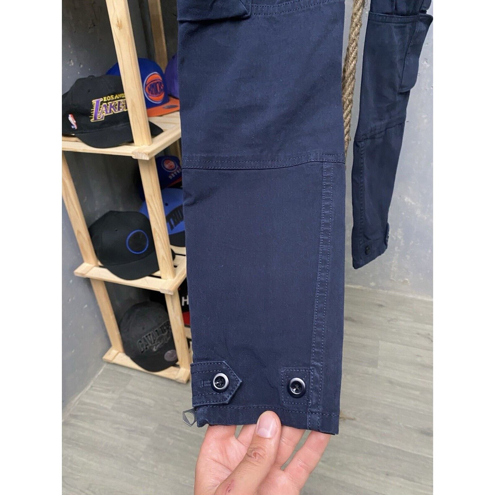 Ralph Lauren Vintage Ralph Lauren Cargo Pants Women Blue Pockets Size 4 Size 27" / US 4 / IT 40 - 20 Thumbnail