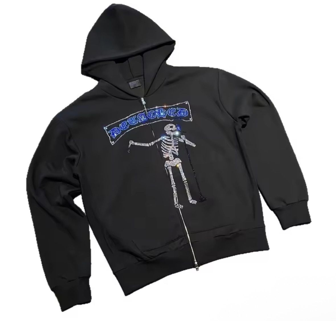 Other Fashion Punk Y2K Hip Hop Dark Skull Hoodies Size US M / EU 48-50 / 2 - 1 Thumbnail
