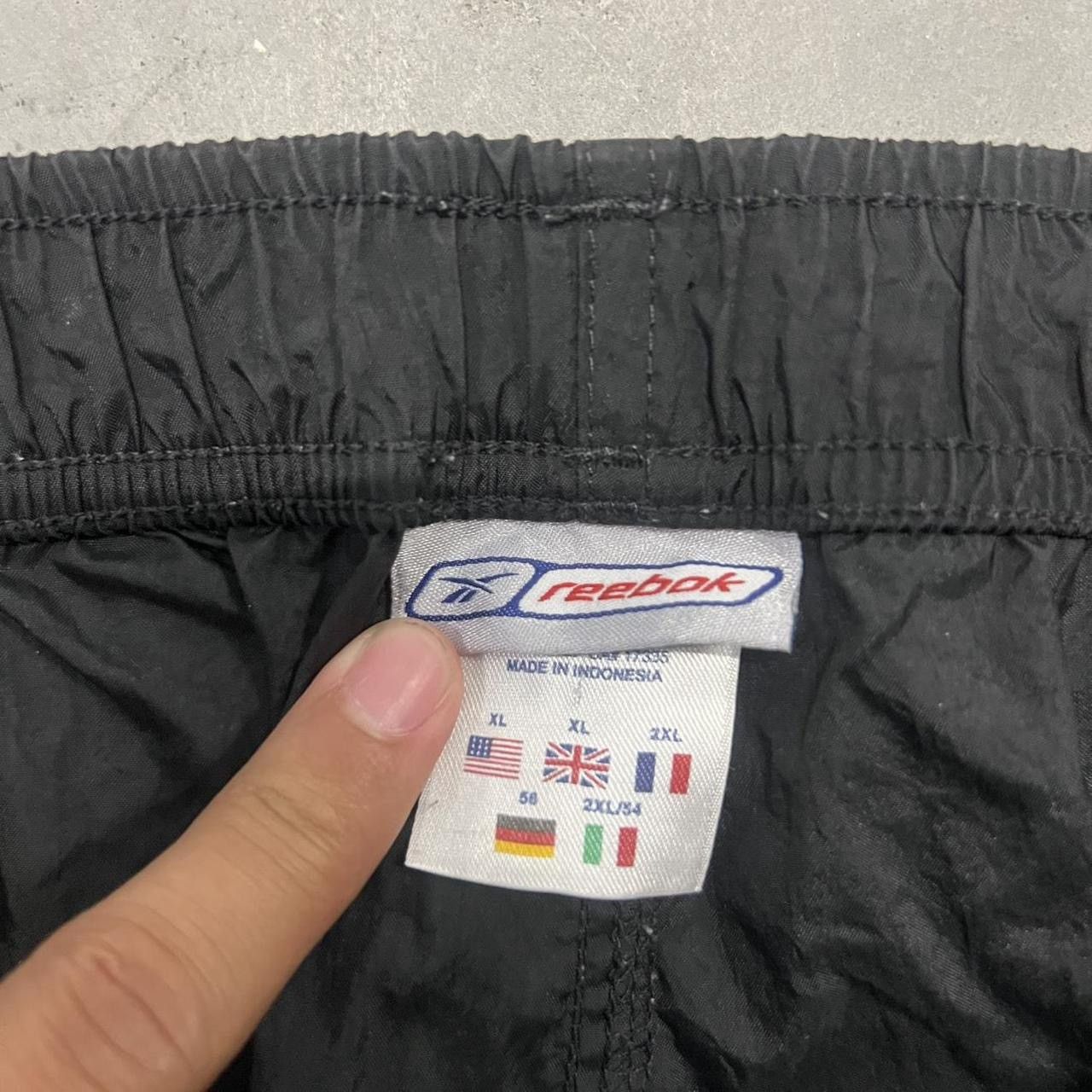 Reebok × Vintage Vintage Y2K/2000s Baggy Black Reebok Trackpants Sweatpants! Size US 38 / EU 54 - 7 Thumbnail
