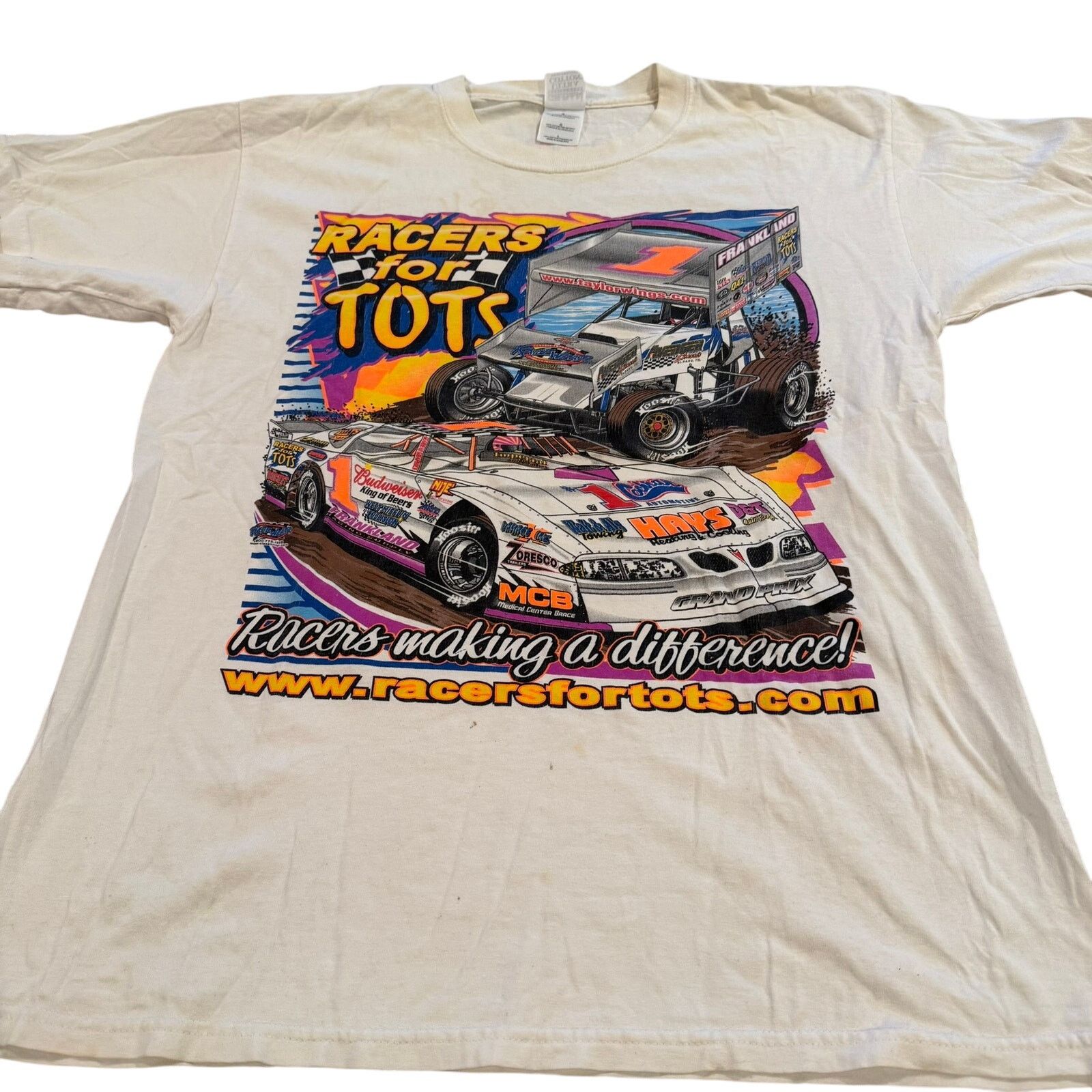 Gildan Vintage Nascar Racer for Tots T-Shirt - Size Large Size US L / EU 52-54 / 3 - 1 Thumbnail