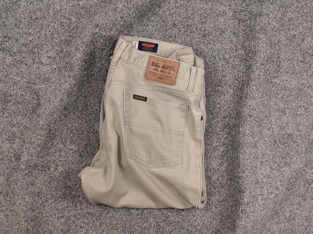 Vintage 90's Big John Japan Traditional Beige Denim Jeans