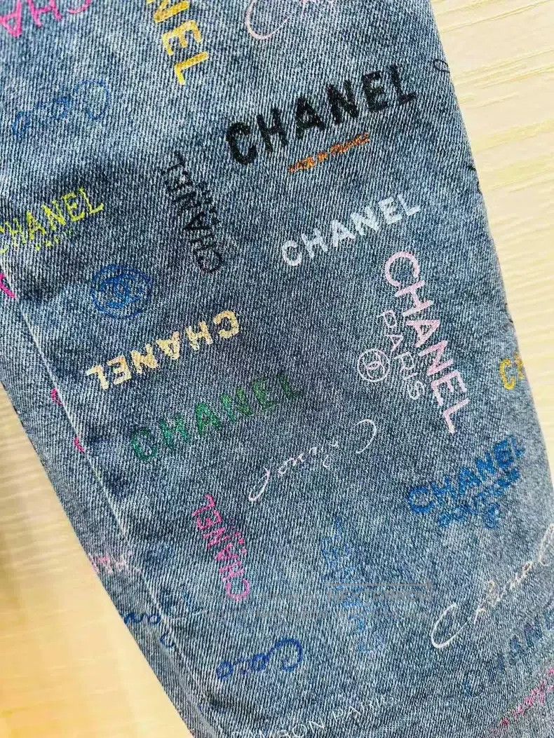 Chanel Chanel 22P Spring and Summer Graffiti Straight Jeans Size 25" / US 0 / IT 36 - 3 Thumbnail