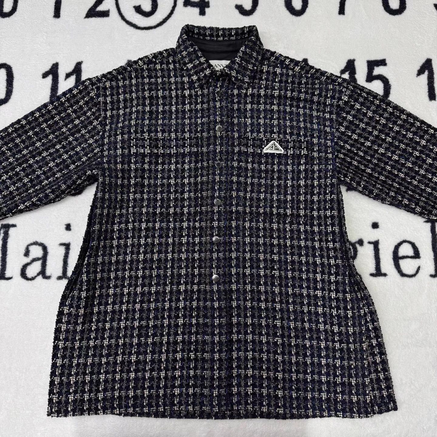 Lanvin LANVIN Black and White Tweed Jacket Q10 Size US M / EU 48-50 / 2 - 1 Thumbnail