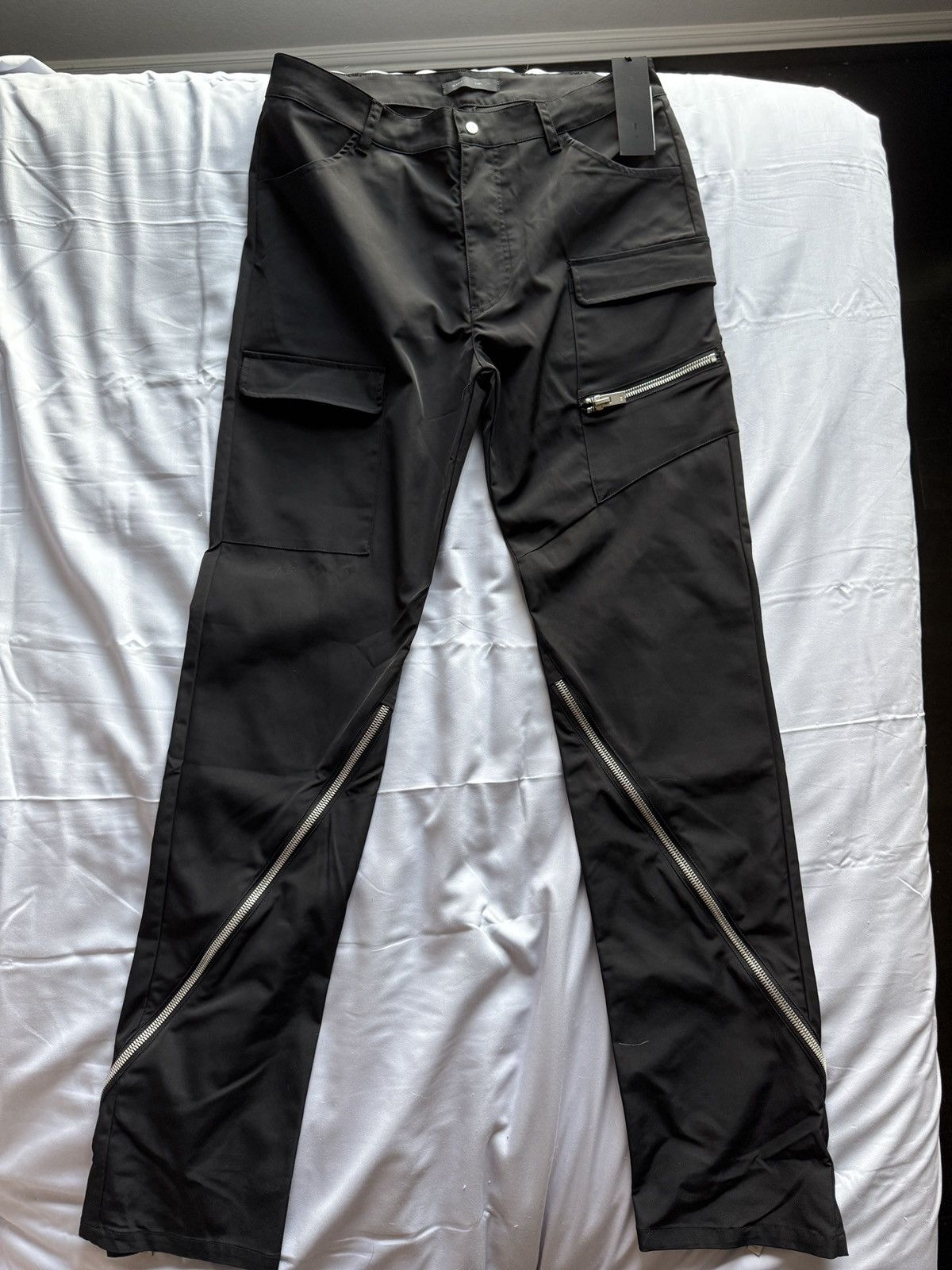 Heliot Emil Furtive Zip Cargo Trousers | Grailed