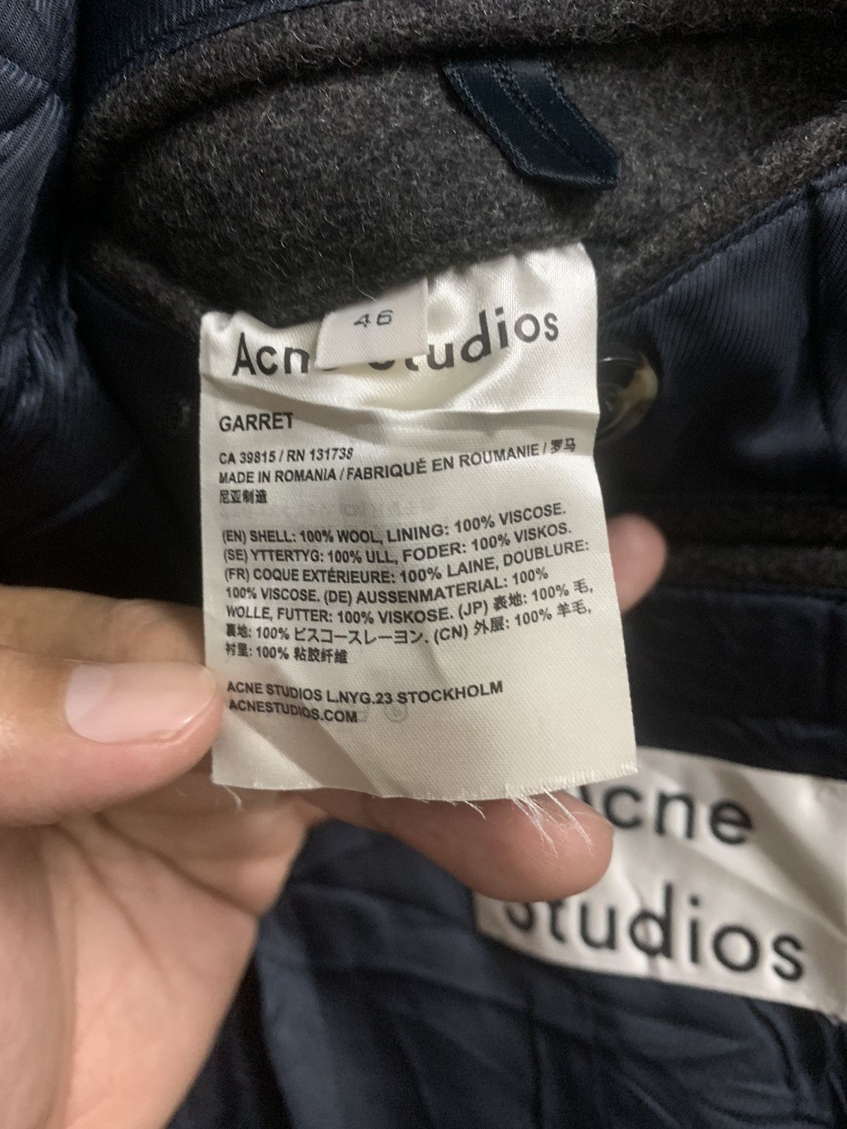 Acne Studios Ance Studio Wool Coat Size US M / EU 48-50 / 2 - 9 Thumbnail