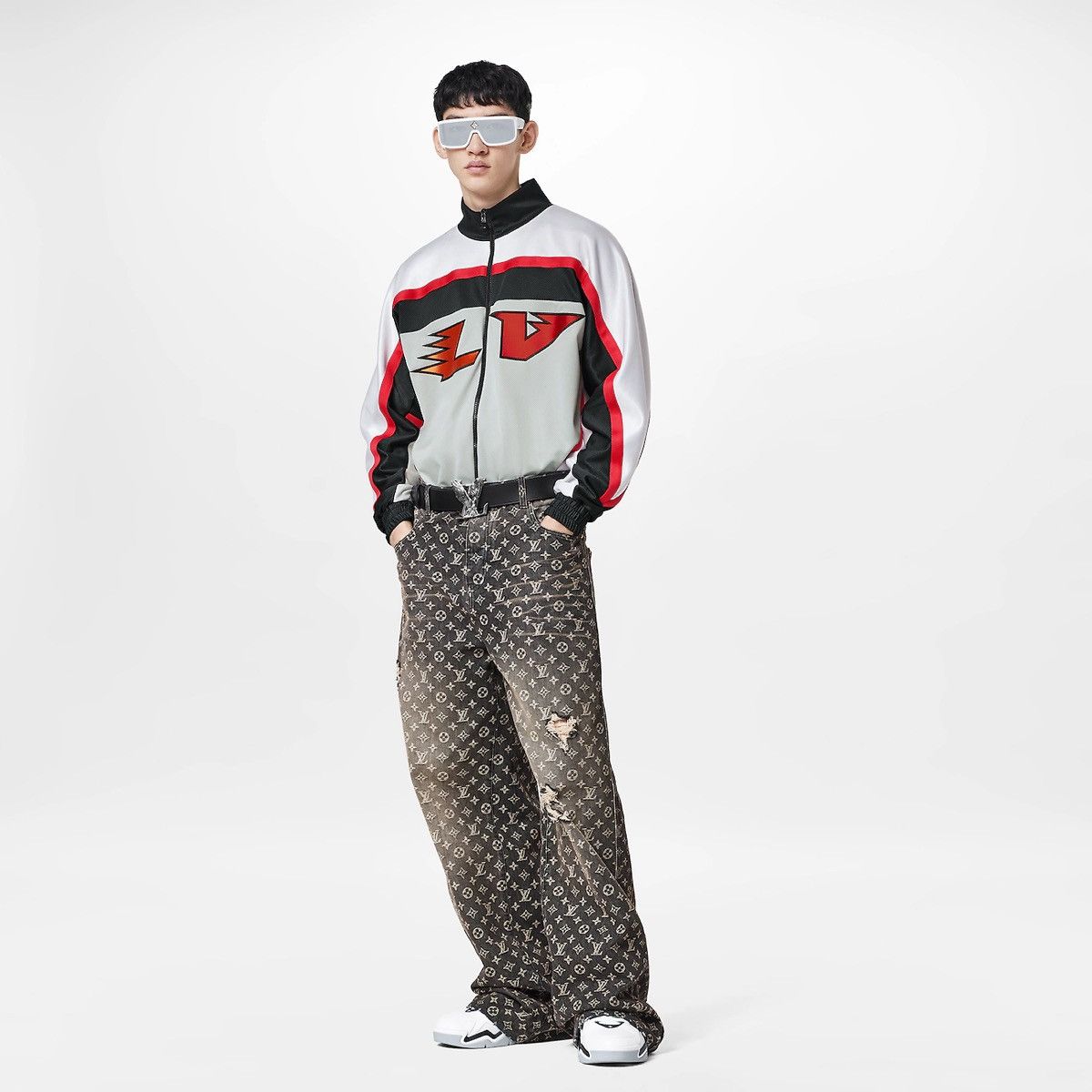 Louis Vuitton LV Embellished Graphic Hockey Tracktop Jacket NWT Size US M / EU 48-50 / 2 - 13 Thumbnail
