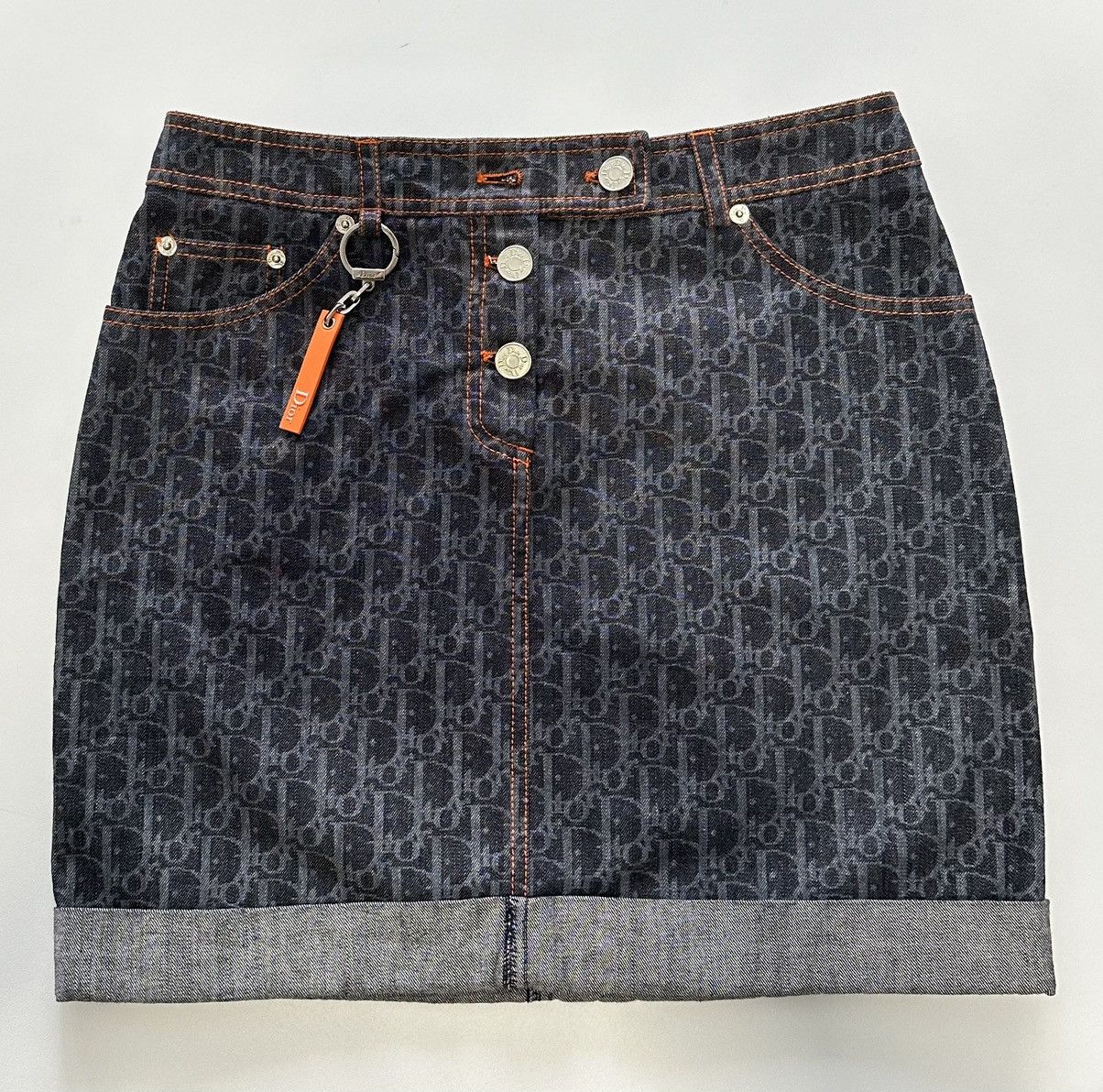 Dior Dior Trotter Denim Flight Mini Skirt Size 36" / US 14 / IT 50 - 4 Thumbnail