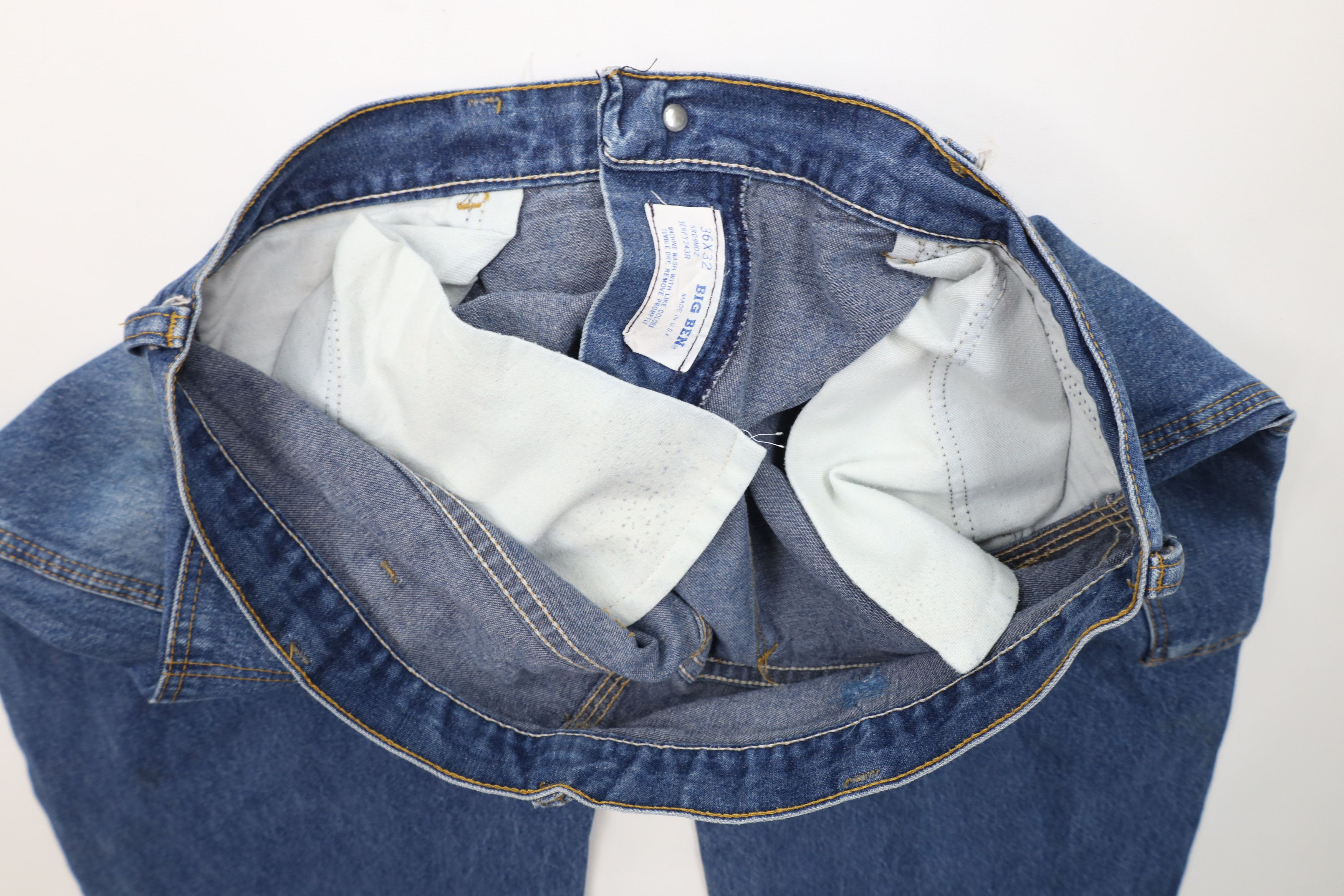 Vintage Vintage 70s Streetwear Wide Leg Dungaree Denim Jeans USA Size US 36 / EU 52 - 11 Thumbnail