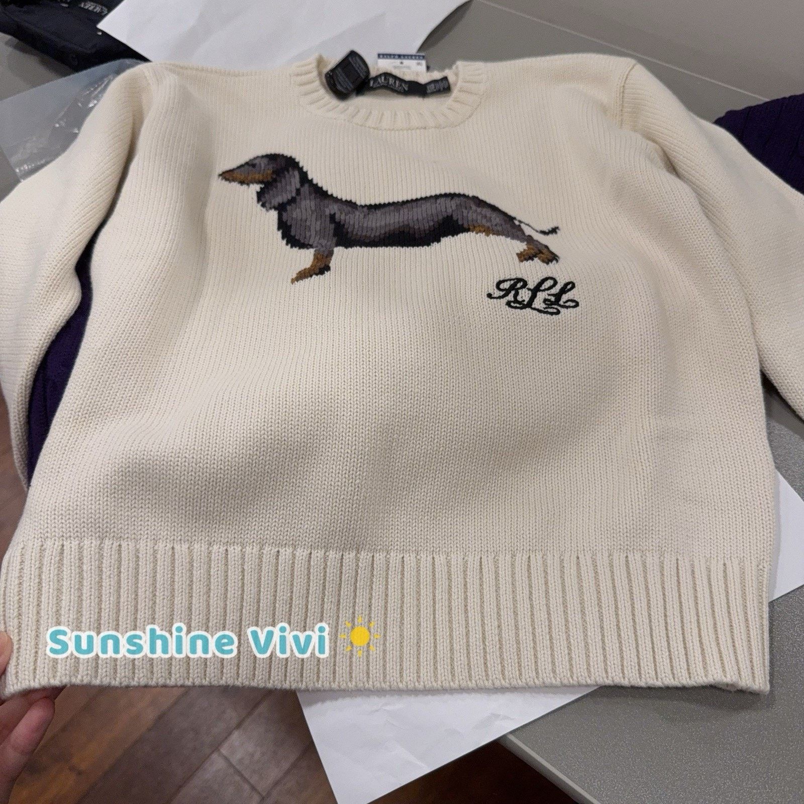 Polo Ralph Lauren NWT Ralph Lauren Intarsia Dachshund dog Cotton Sweater Size XS / US 0-2 / IT 36-38 - 1 Thumbnail